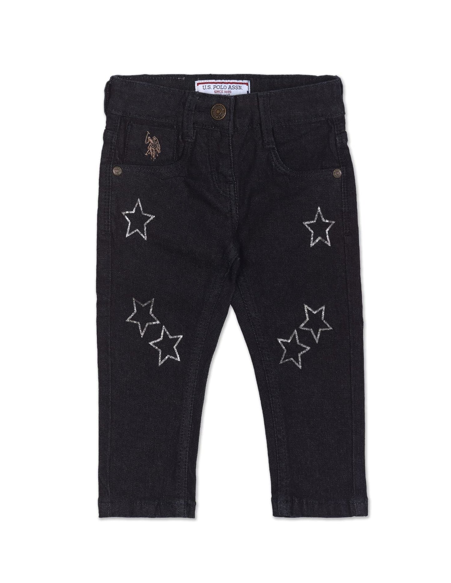 U.S. POLO ASSN. Girl's Slim Jeans (UGJEN0081_DK. Blue_EXS)