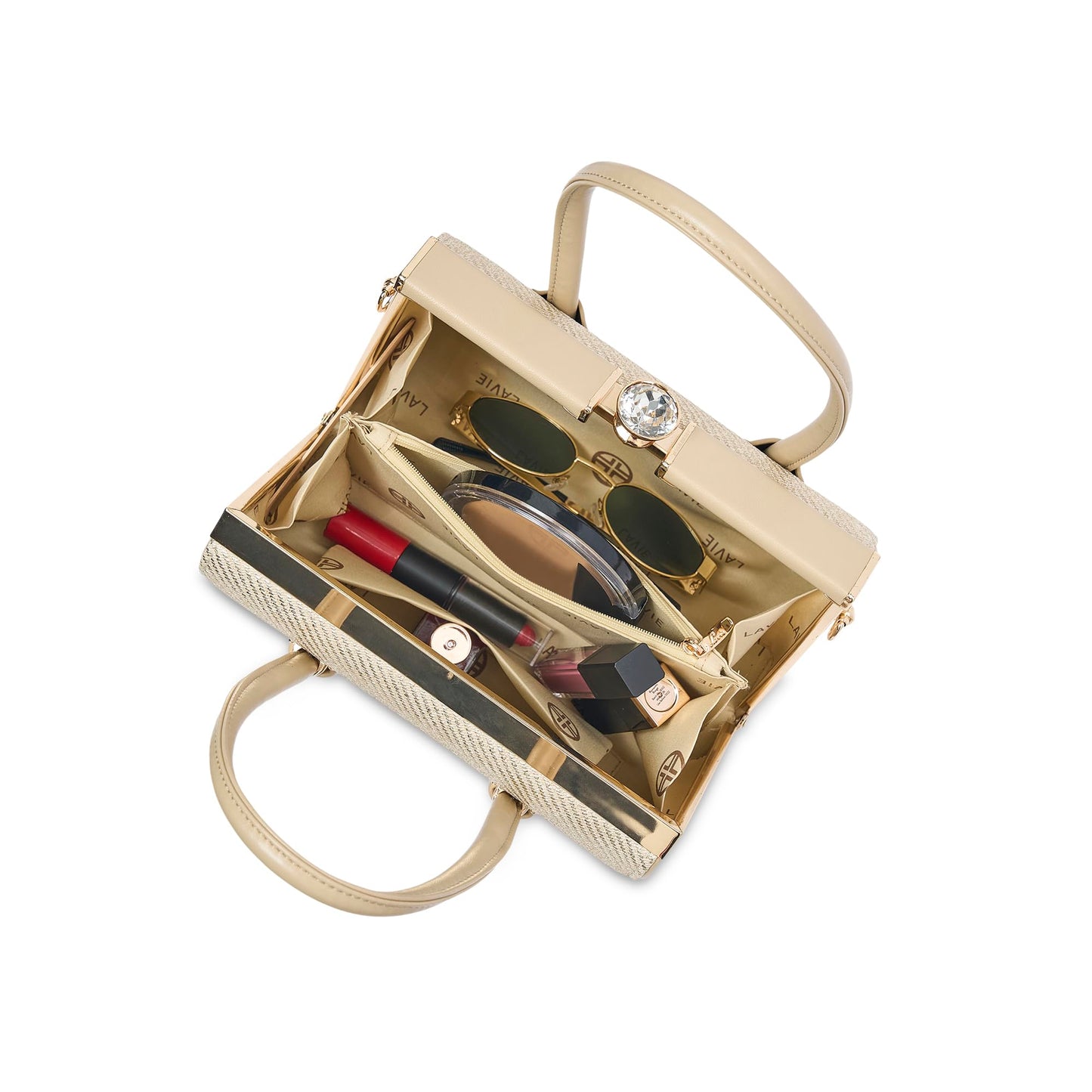 Lavie Luxe Women's Glam Dazzle Satchel Bag | Satchel Handbag for Work | Ladies Purse | Stylish Shoulder Bag | Gift for Women