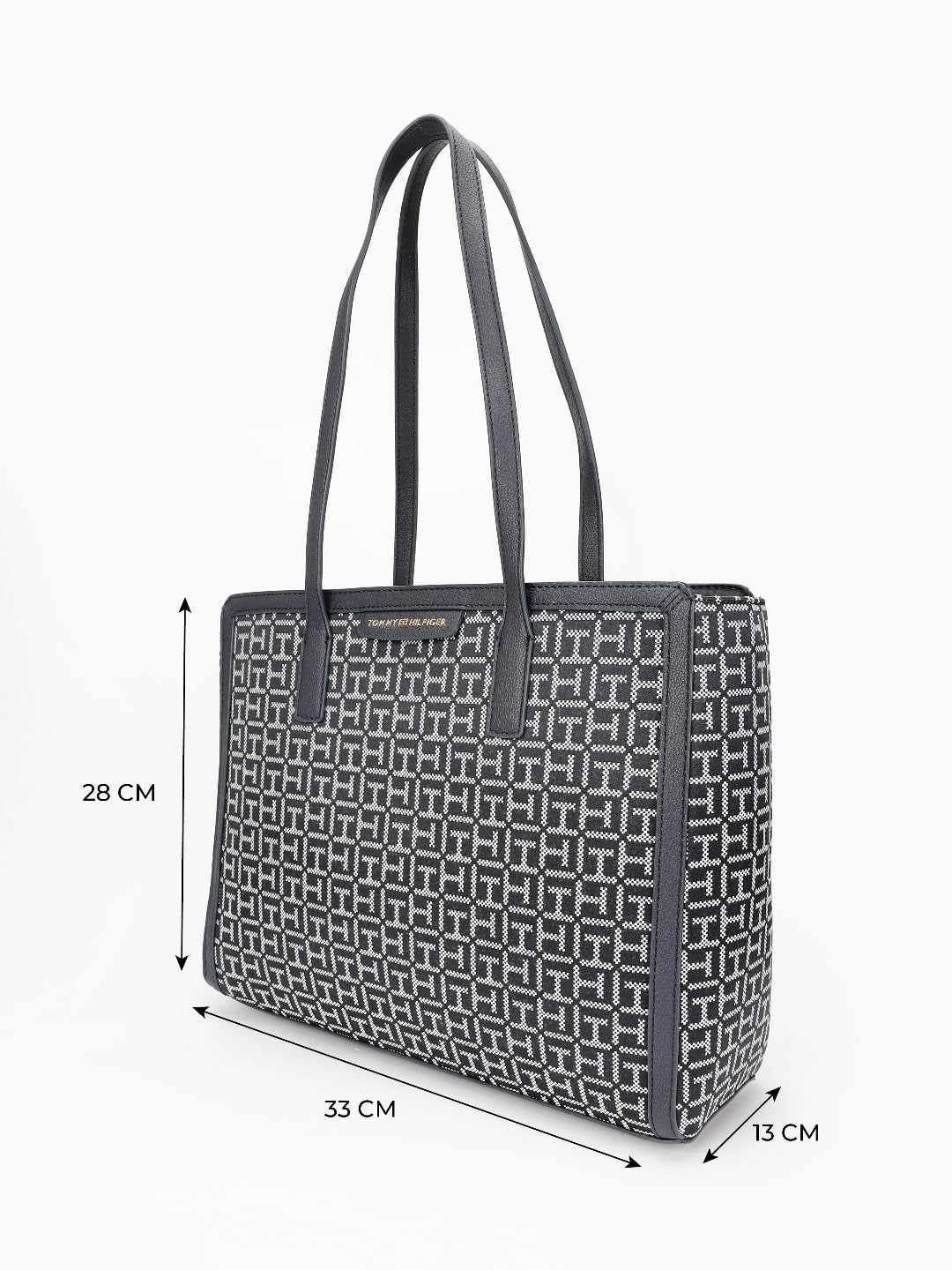 Tommy Hilfiger Logo Blue Polyester Tote Bag