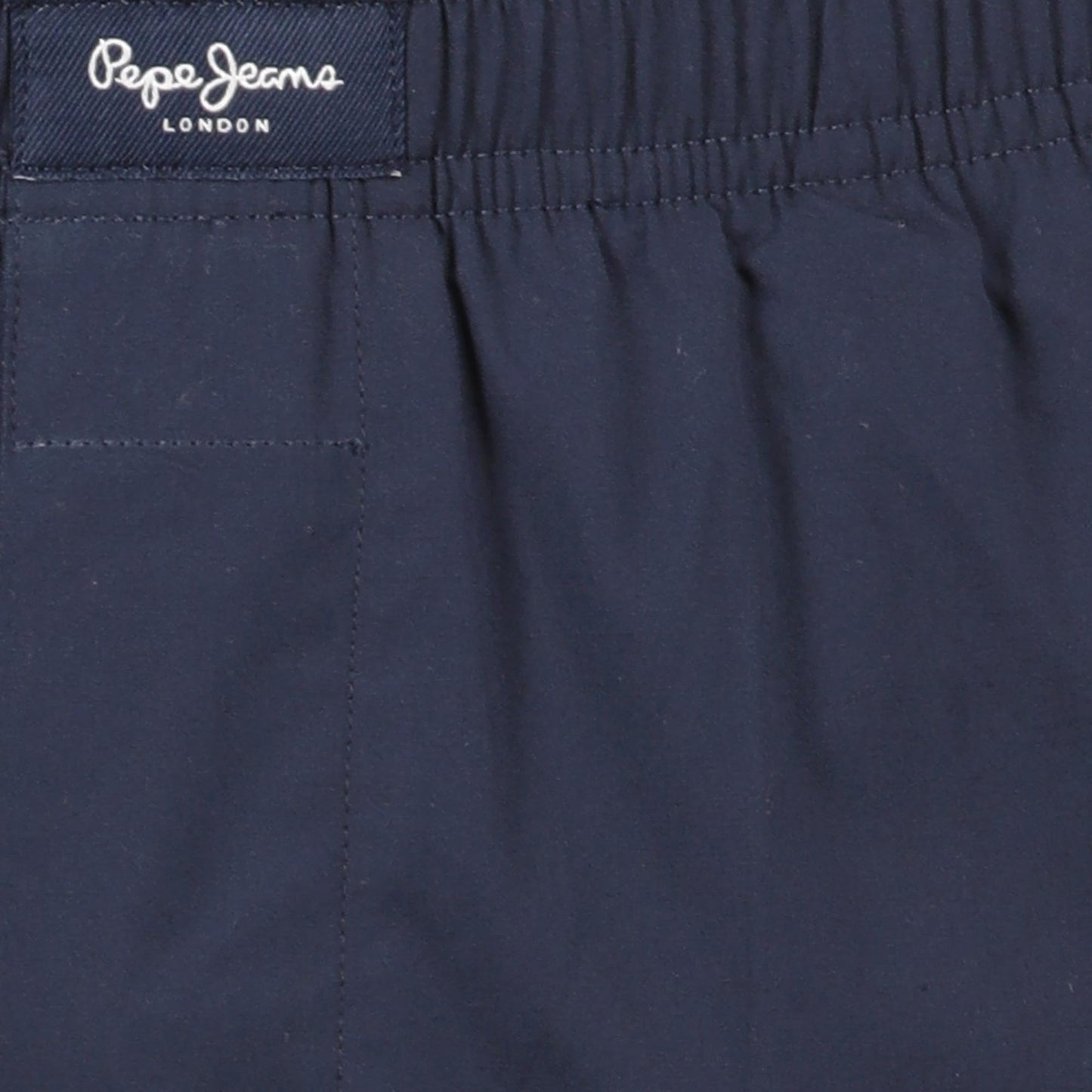 Pepe Jeans Men's Solid Woven Pyjama - Navy - Medium