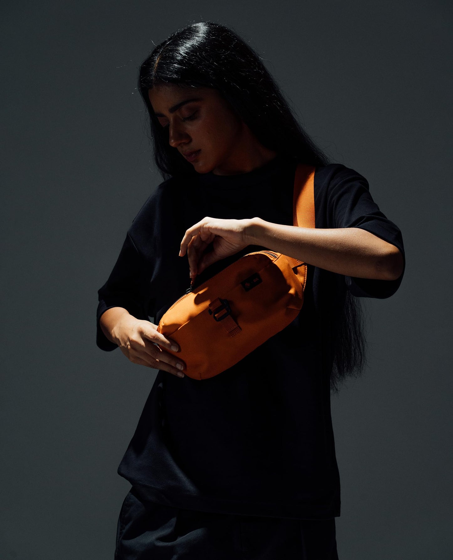 DailyObjects Monkey Shoulder Orbit Fanny Sling Crossbody Waist Bag for Men & Women I Adjustable Straps with G-Hook Closure 100% Recycled Travel Pouch|Stylish & Spacious Unisex Bag Handcrafted in India