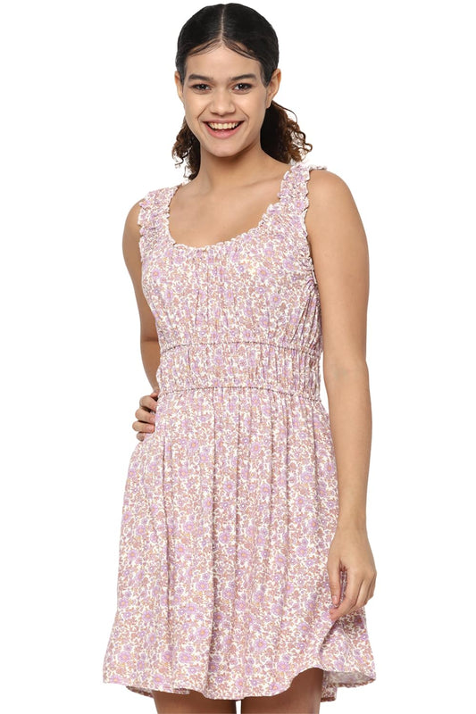 American Eagle Women's Rayon A-Line Mini Dress (WEC0396670580_Purple