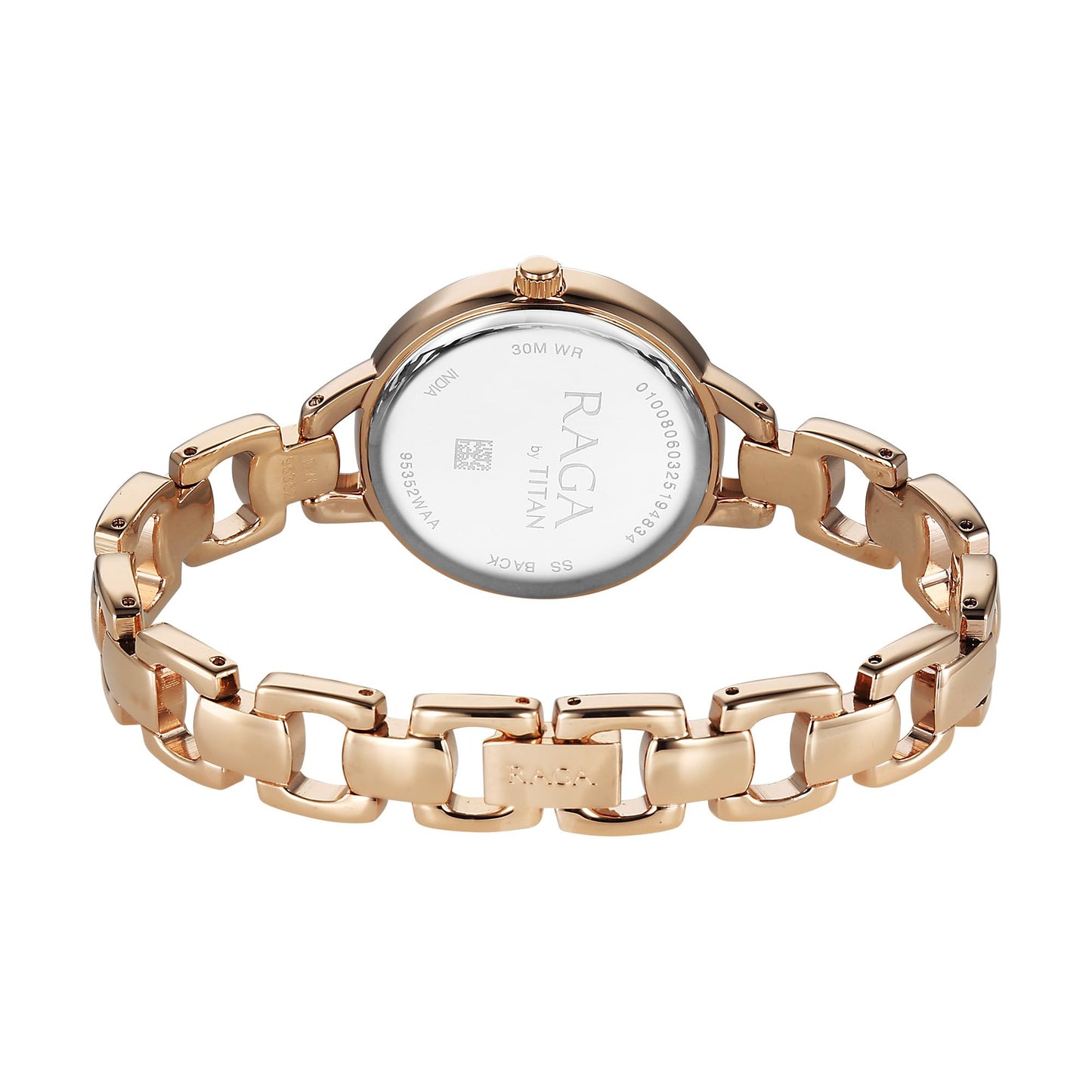 Titan Analog Rose Gold Dial Women's Watch-95352WM01