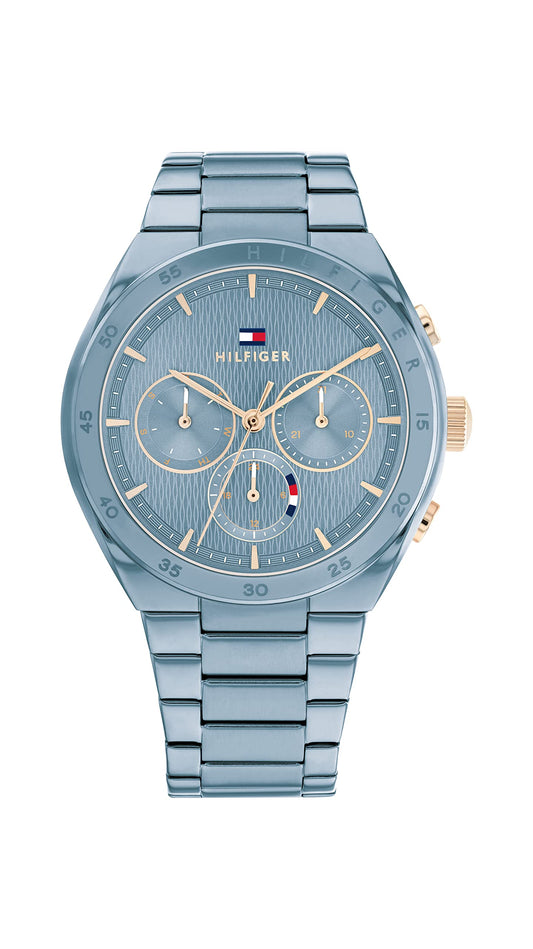 Tommy Hilfiger Quartz Multifunction Blue Dial Stainless Steel Strap Watch for Women-TH1782576