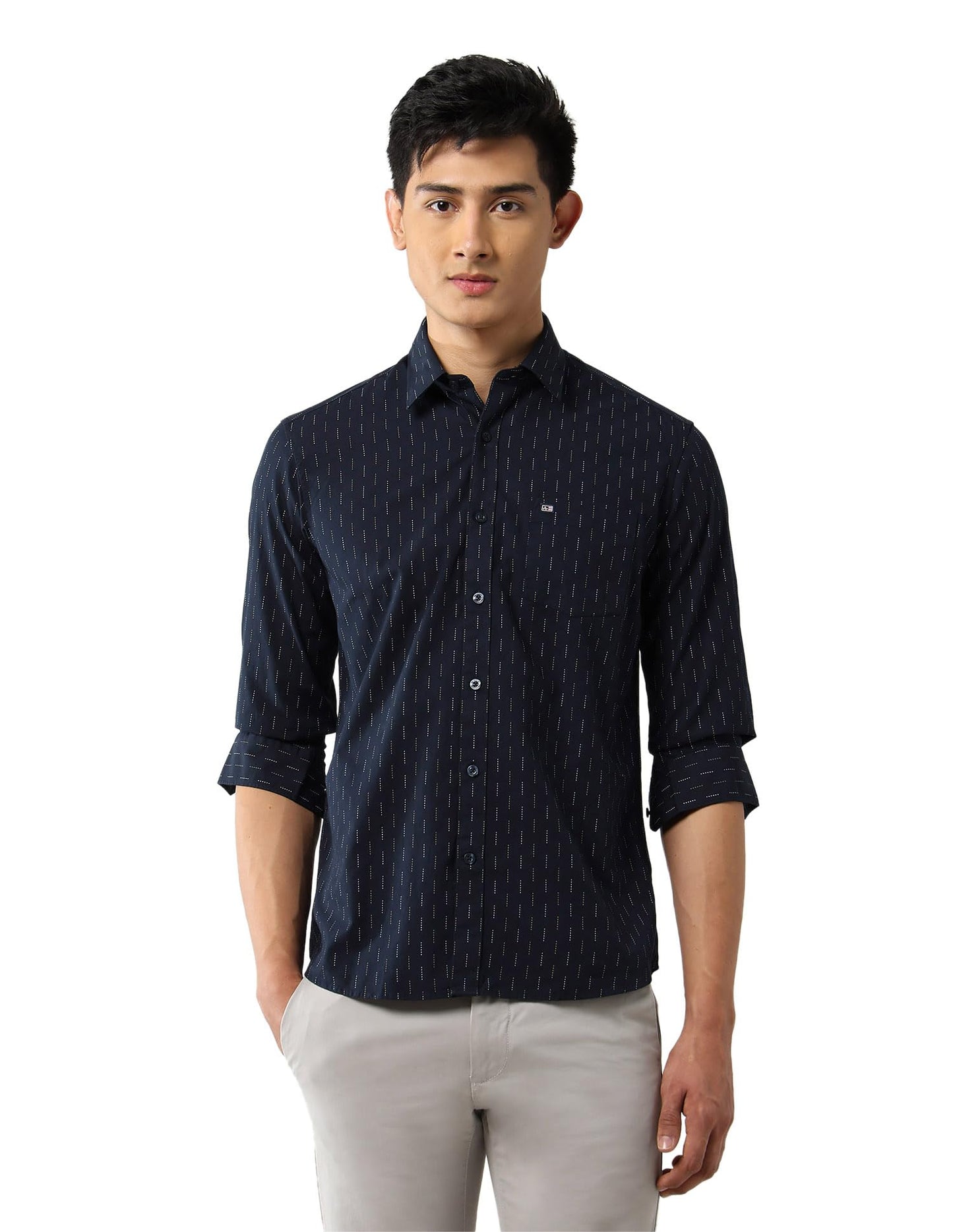 Arrow Sport Men's Geometric Printed Slim Fit Shirt