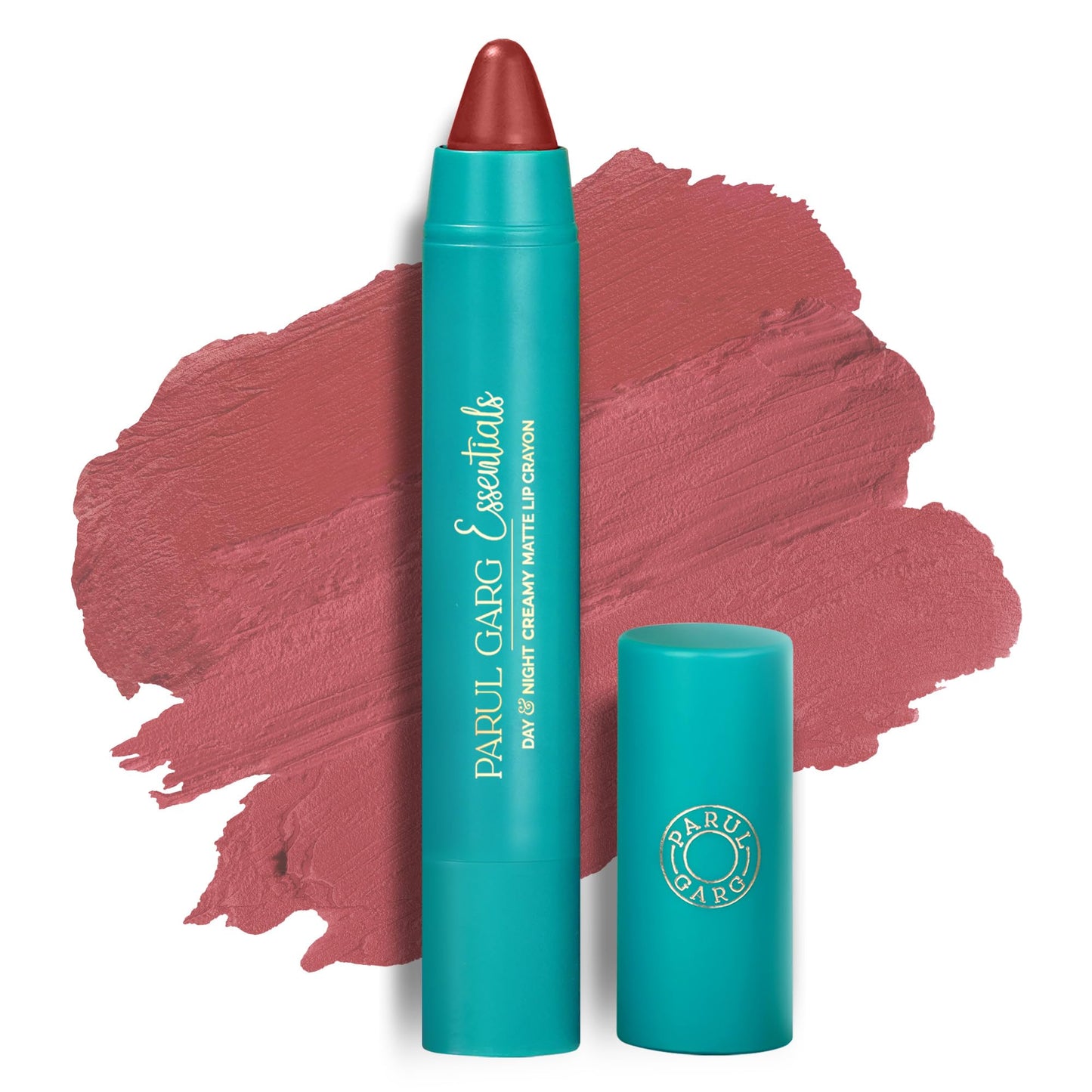 Parul Garg Beauty Creamy Matte Lip Crayon | Soft Matte & Hydrating Formula with Almond Oil & Vitamin E | Rich Pigment & Comfortable Wear | 100% Vegan (First Love 34)