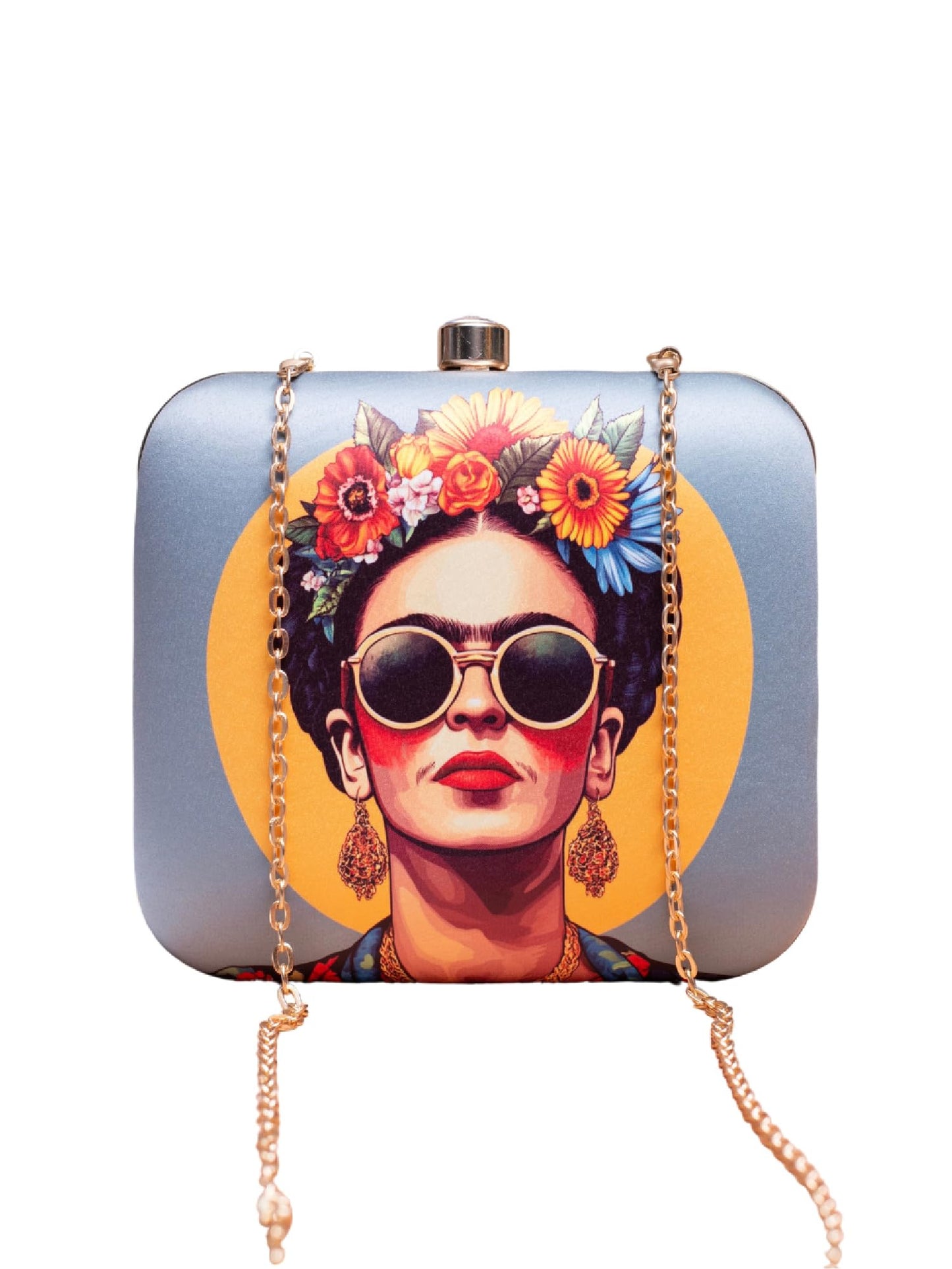 Artklim Printed Clutch Bag For Women With Detachable Strap