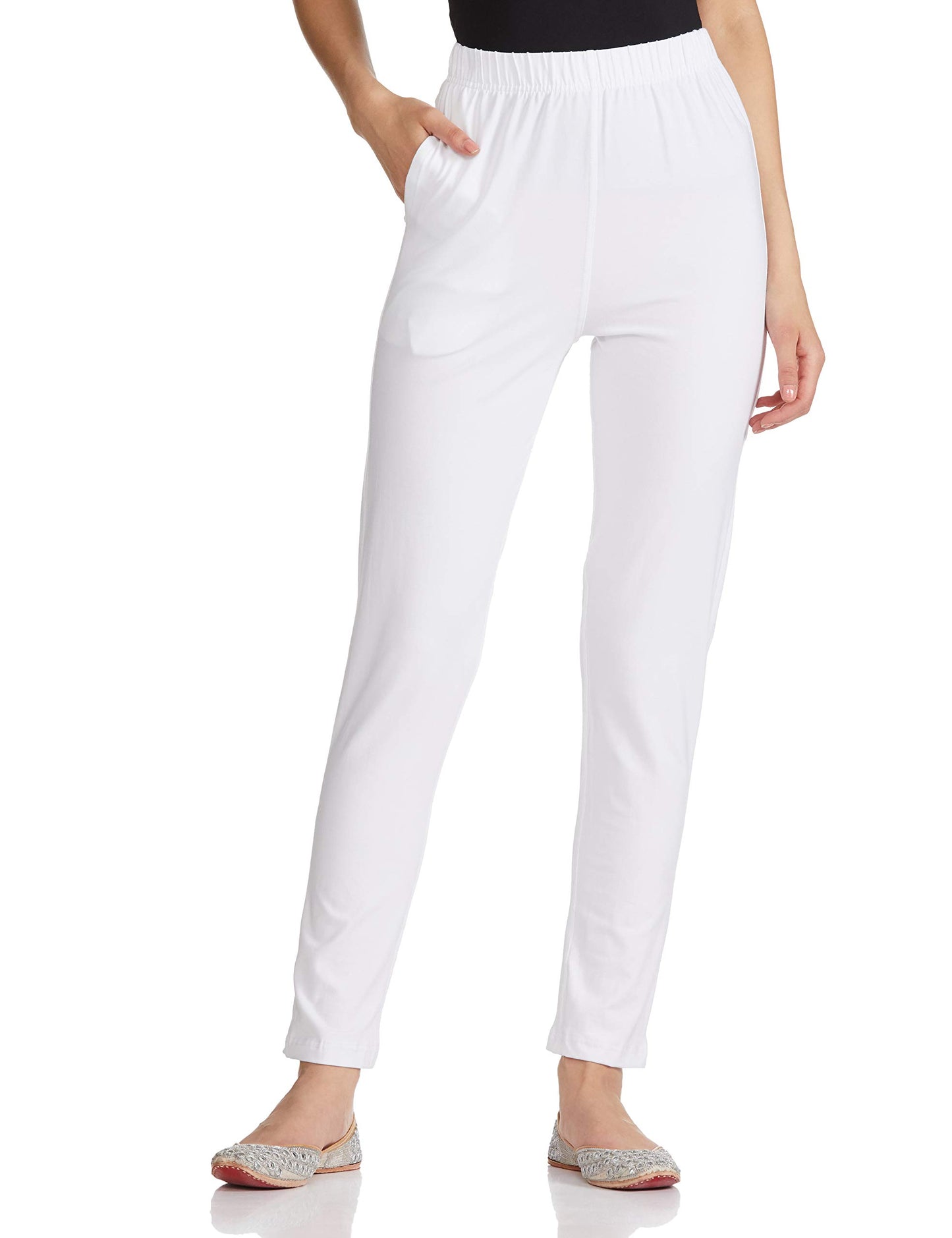 Lyra Women Solid Premium Cotton Kurtipant | Mid-Waist | Fashionwear