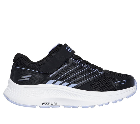 Skechers Girls GO Run CONSISTENT 2.0 - RUNNI Black Velcro Casual Sneakers