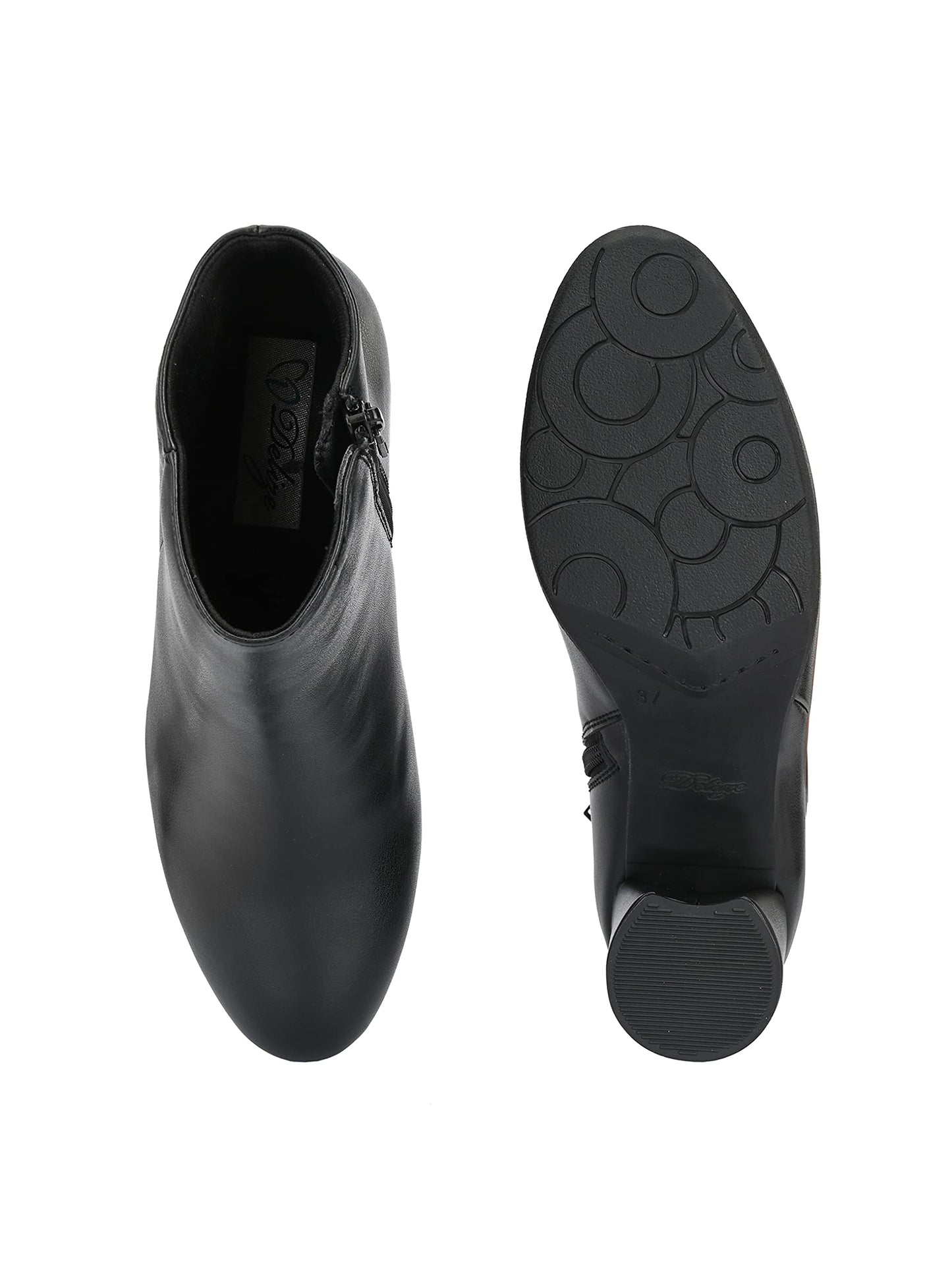 Delize Women's mid heel ankle length boots