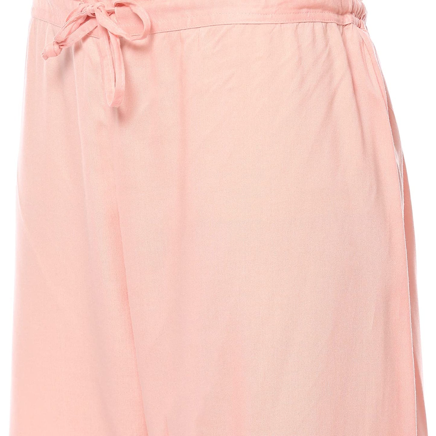 BIBA WOMEN EMBROIDERY STRAIGHT SALWAR KURTA DUPATTA(SKDASSORTED8421_POWDER PINK_34)