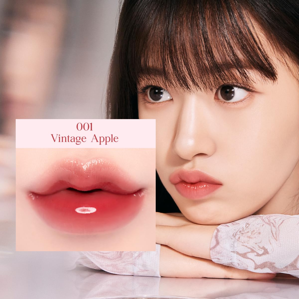CLIO PROFESSIONAL CRYSTAL GLAM Glossy TINT 001 VINTAGE APPLE