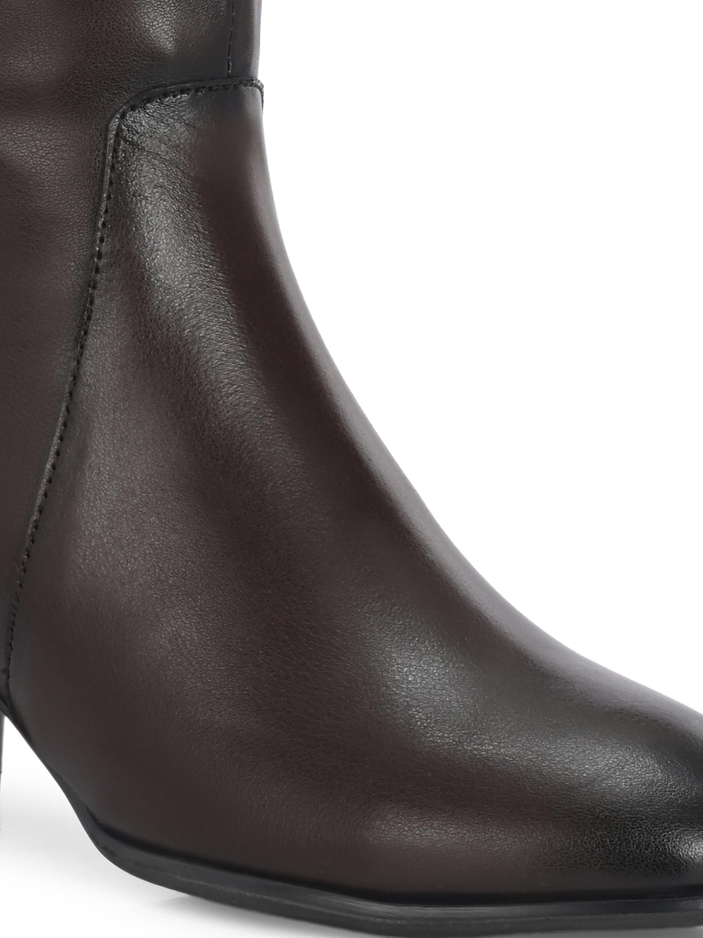 Delize Brown women Mid Heel Knee Boots 62202-39