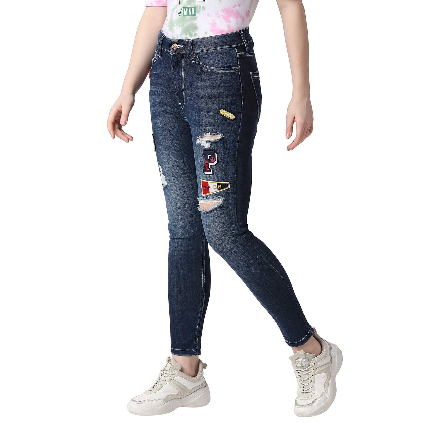 Pepe Jeans Women's High Rise Skinny Fit Jeans