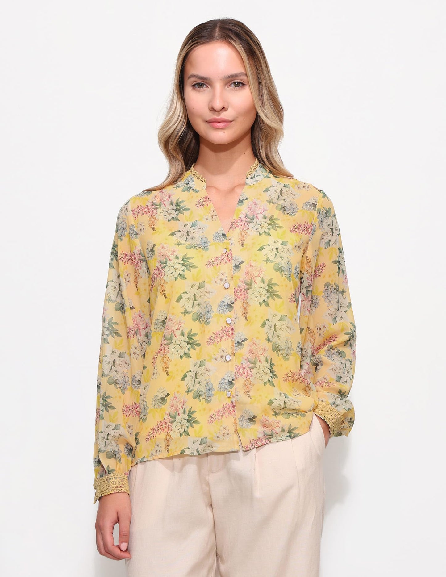 Floral Printed Regular Fit Top