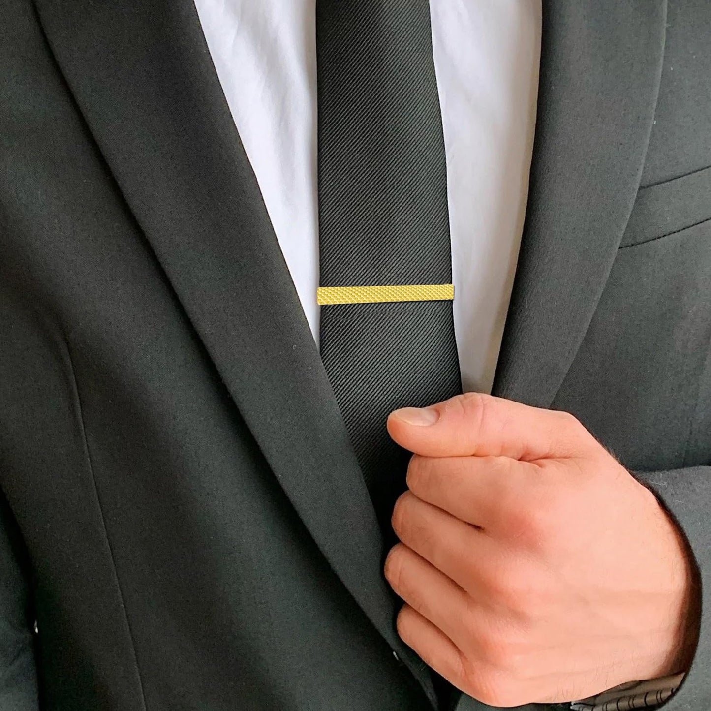 Peora Gold Plated Classic Tie Pin Stylish Wedding Business Accesories for Men & Boys