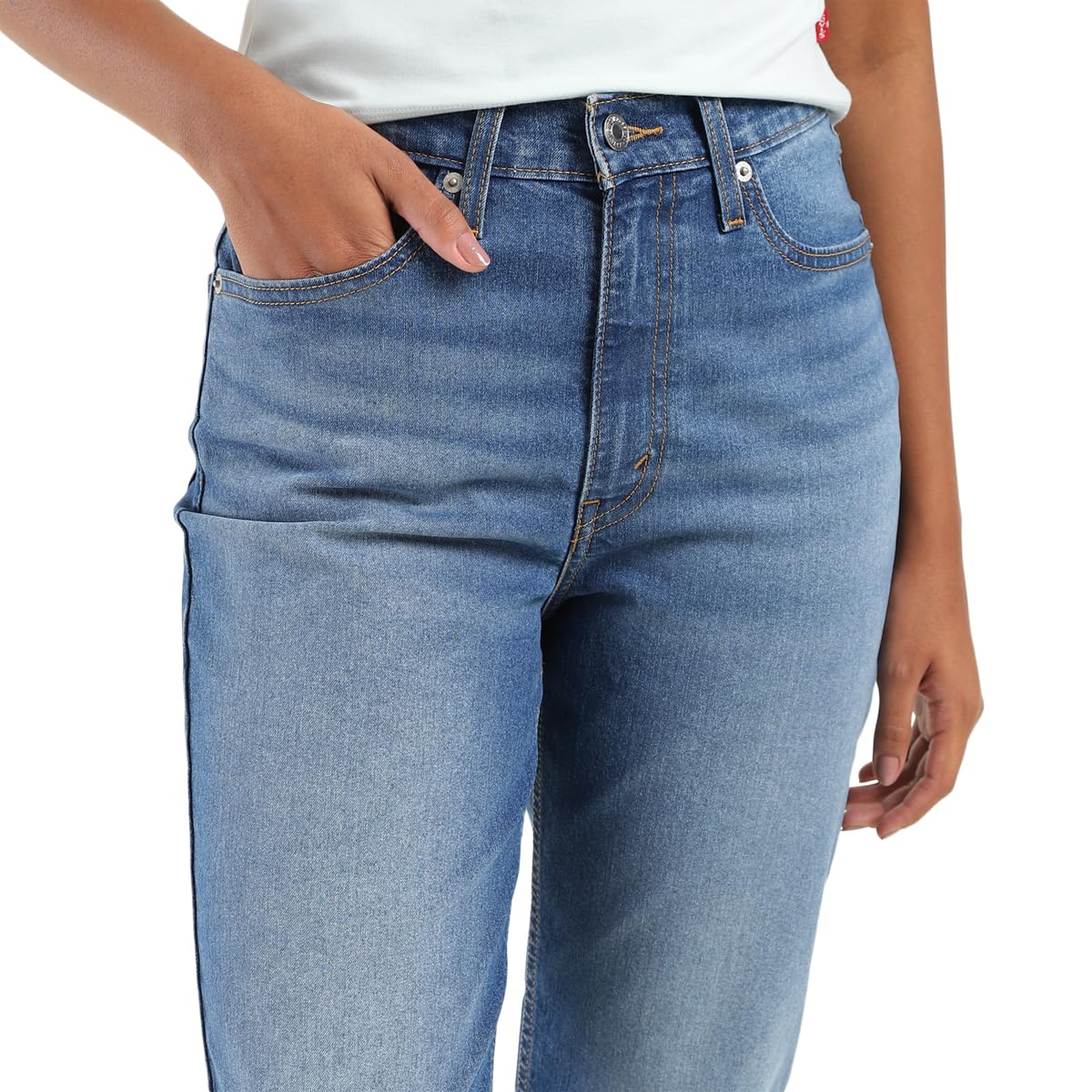 Levi's Women's Loose Tapered Fit High-Rise Mid Rise Jeans Blue, 32