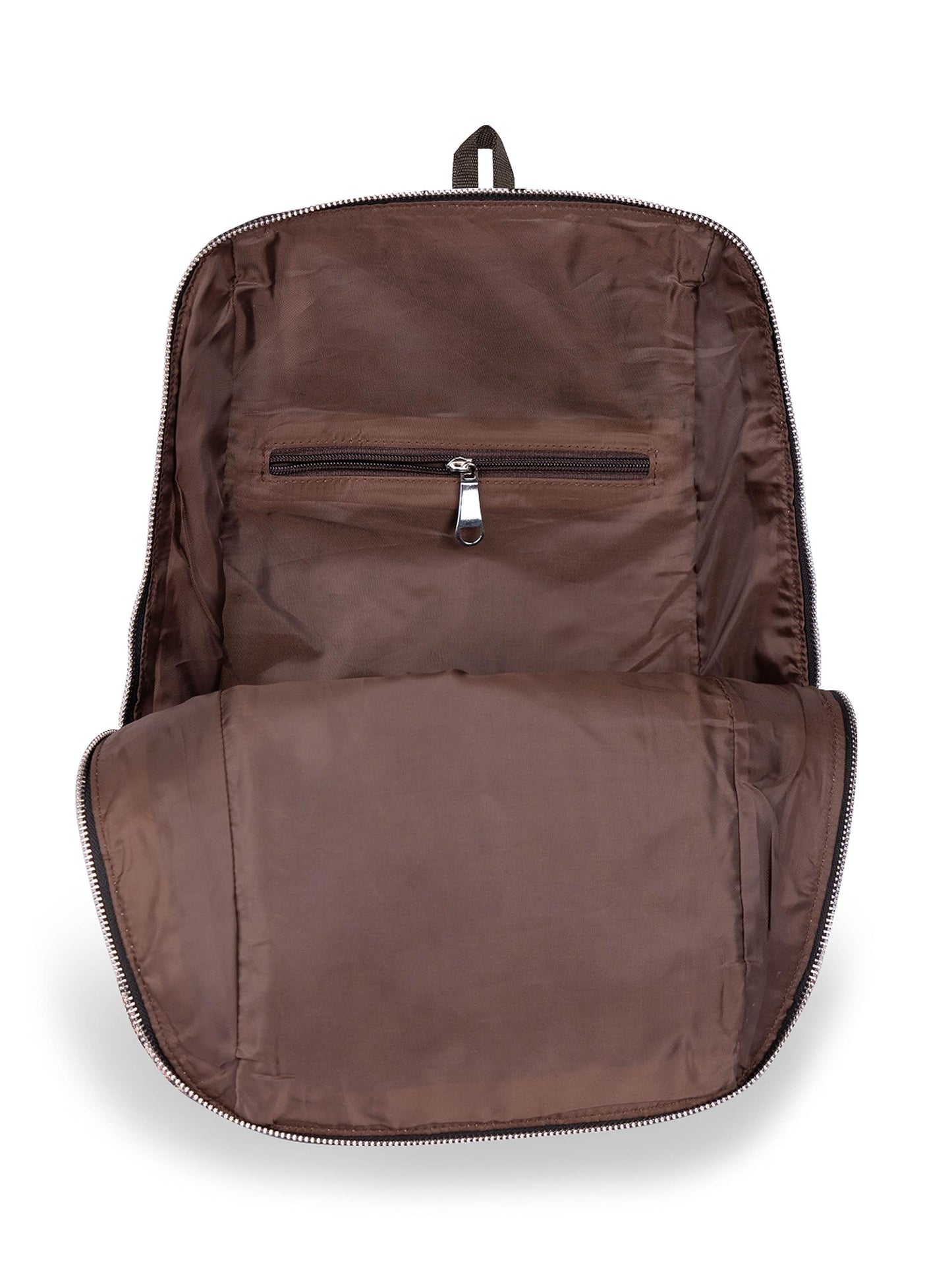 ZOUK Taj Guldasta Floral Printed Women Vegan Leather Black 14 inch, Stylish and Trendy College backpacks for girls - 15L