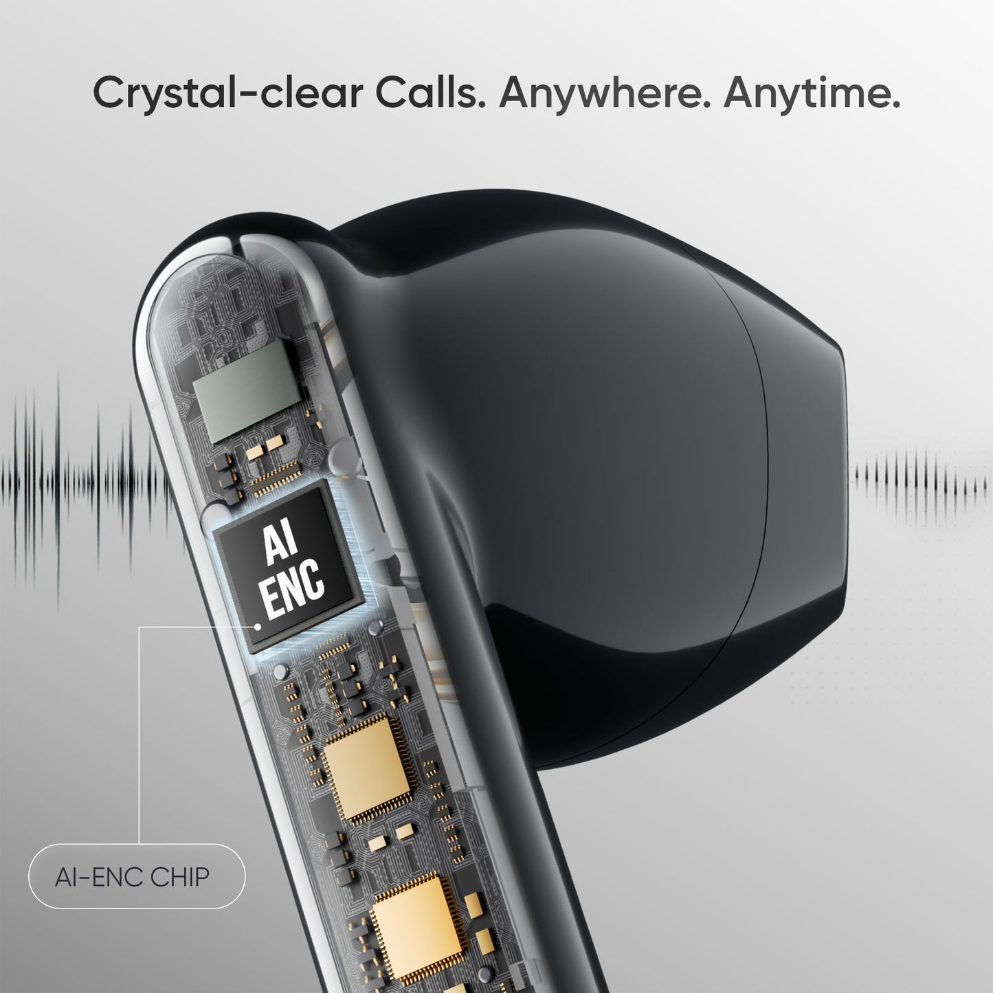 Mivi DuoPods i1 True Wireless Earbuds, 45+ Hrs Playtime, HD Call Clarity, Fast Charging, Type C, 13mm Bass Drivers, IPX 4.0 Sweat Proof, BT v5.3, Made in India Earbuds