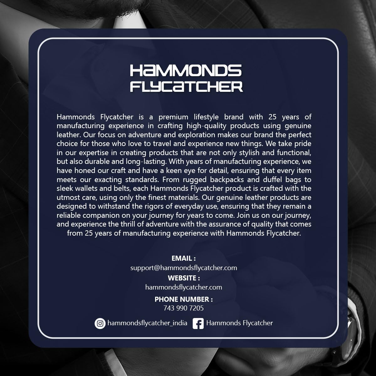 HAMMONDS FLYCATCHER RFID Wallet for Men Leather Original, Mens Wallet, Leather Wallets for Men Stylish, Bi-Fold Wallets for Man, 6 Card Slots, 1 ID Slot, Coin Pocket, Gift for Mens - Croc Blue