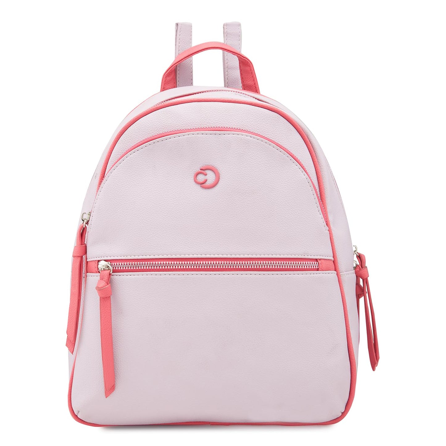 Caprese Mia Fashion Backpack Lilac Chic Dual-Color Backpack with Tassel Keychain, Ideal for College, Travel and Daily use