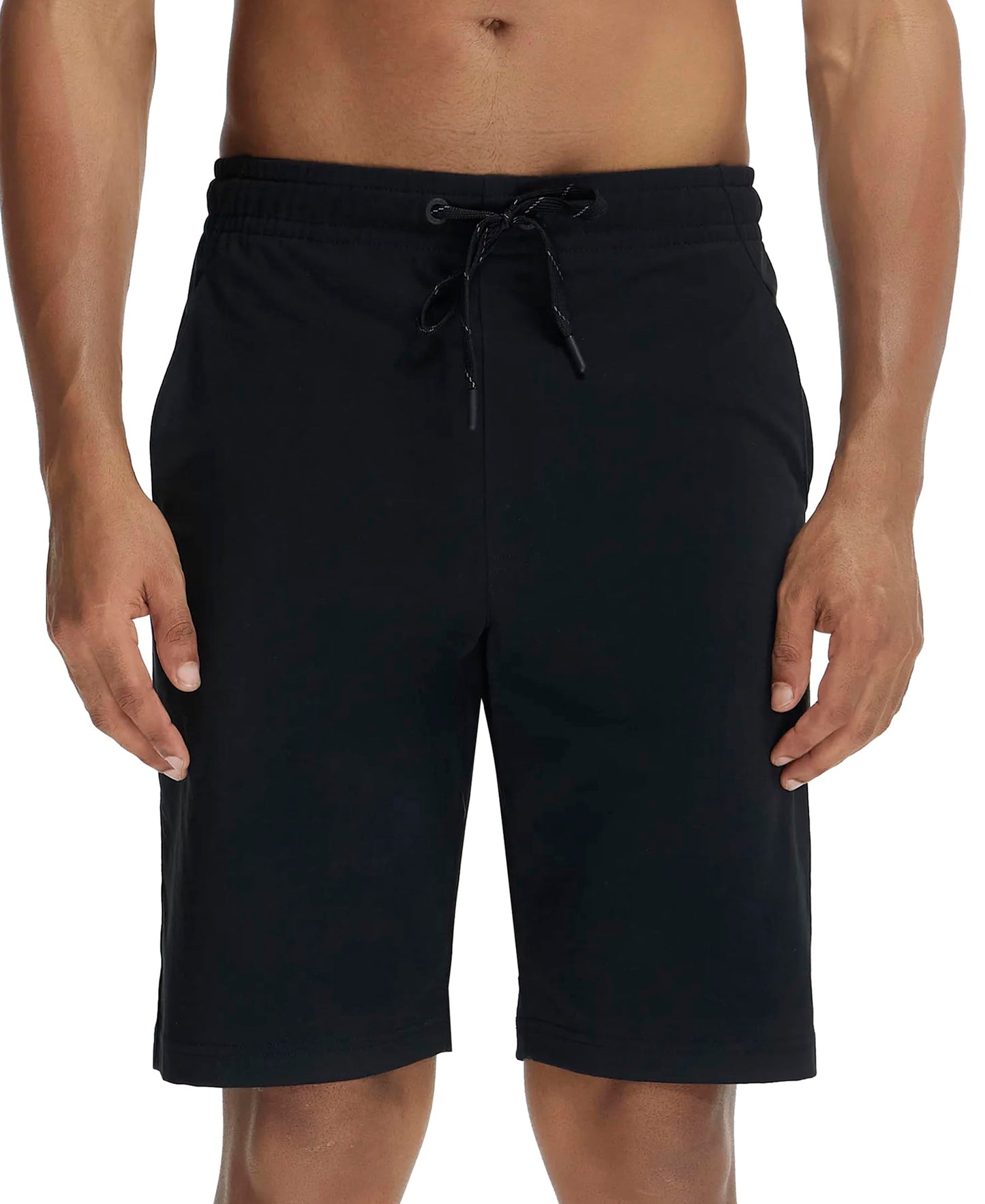 Jockey Men's Cotton Shorts (SP26-0103-BLACK Black L)