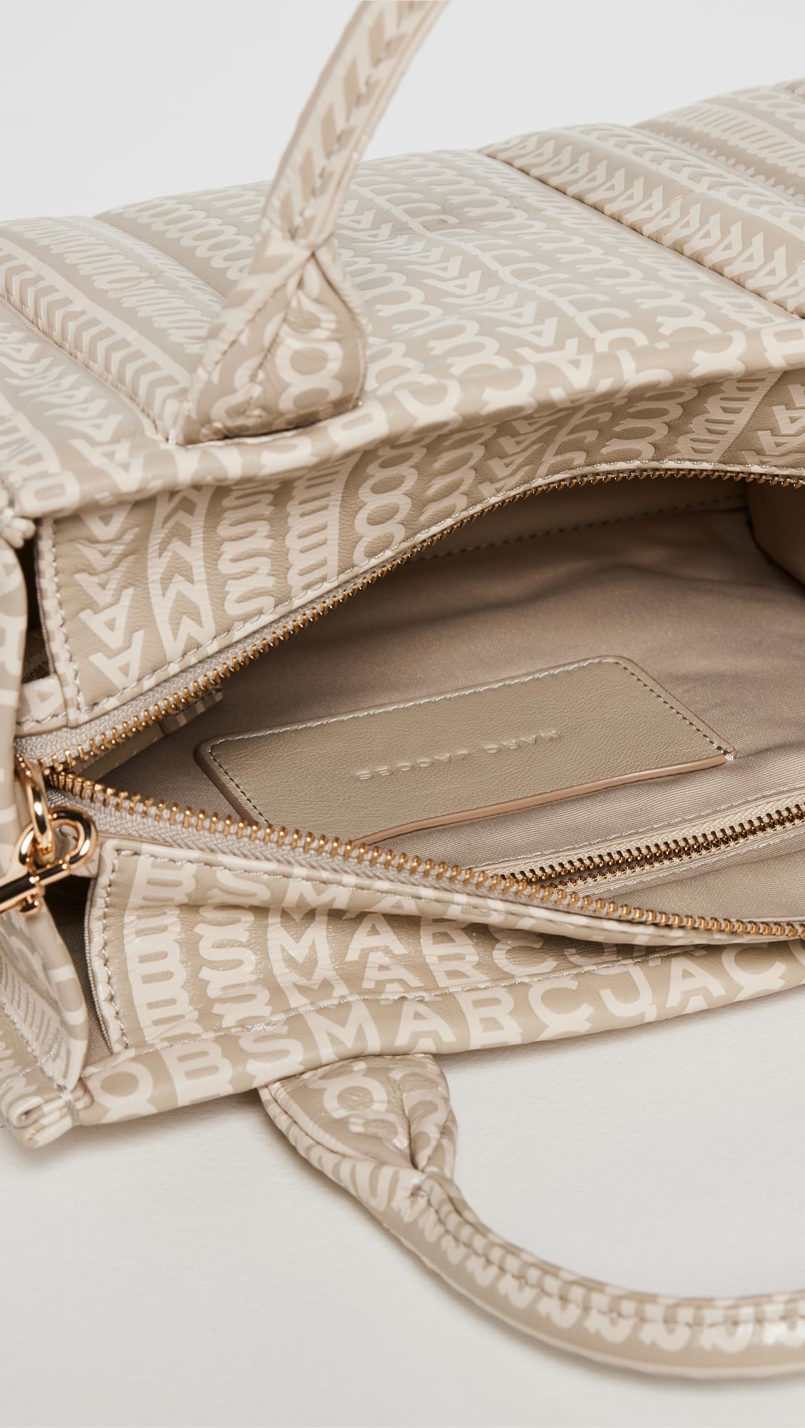 Marc Jacobs Women's The Small Tote, Khaki, Tan, Print, One Size, Khaki, One Size