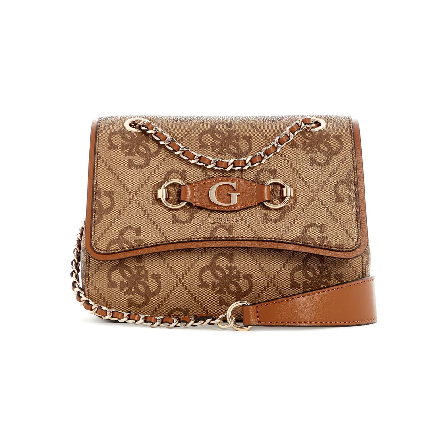 Guess Women's Latte Logo Printed Crossbody Bag| Ladies Purse Handbags | Gift For Ladies