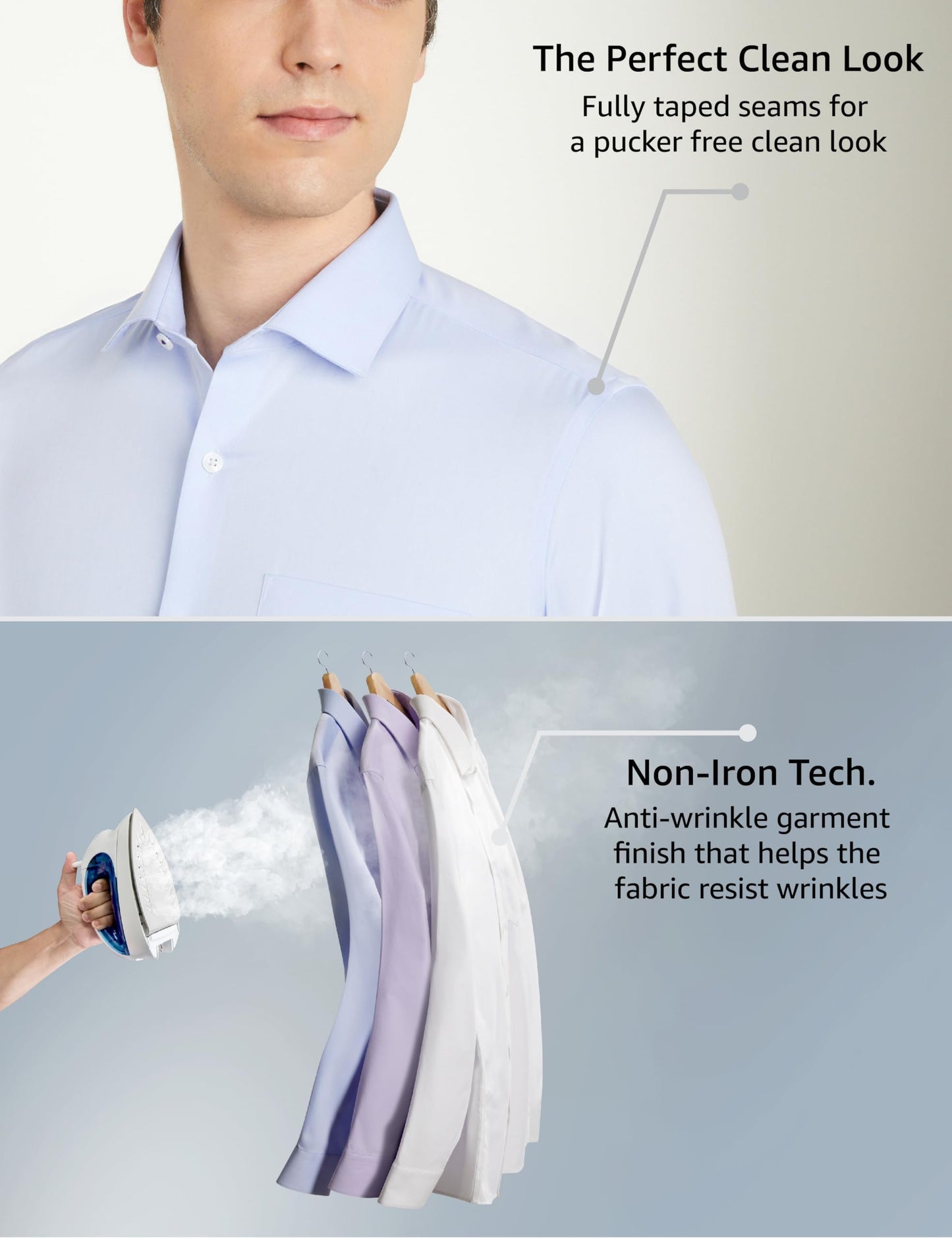 Symbol Premium Men's Cotton Non-Iron Formal Shirt (Regular Fit | Solid) (SP-S24-M-FS-02_Blue_42)