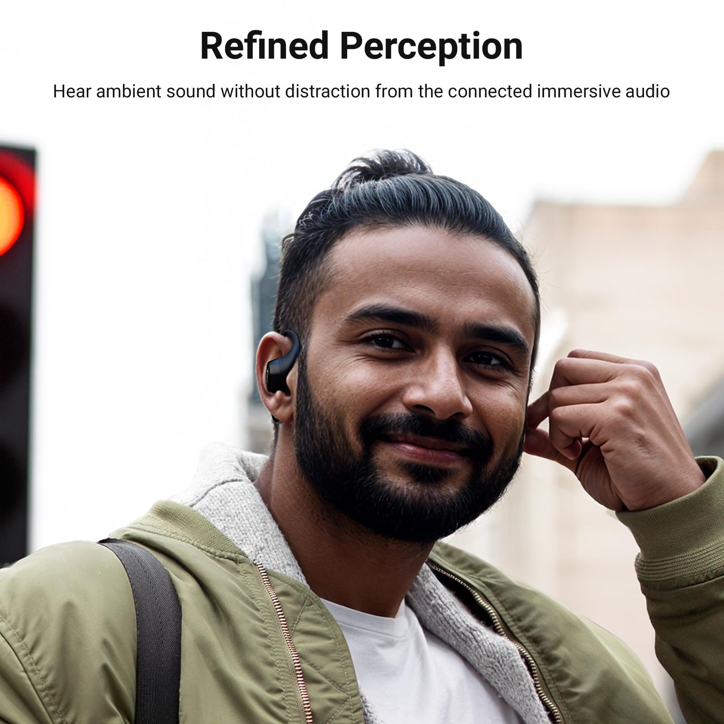 ZEBRONICS PODS O, Wireless Open-Ear Earbuds, OWS, 40 Hrs Backup, Neodymium Drivers, Ultra Comfort Fit, Quad MIC ENC, Rapid Charging, Bluetooth, Dual Pairing, Flash Connect, Low Latency Gaming (Black)