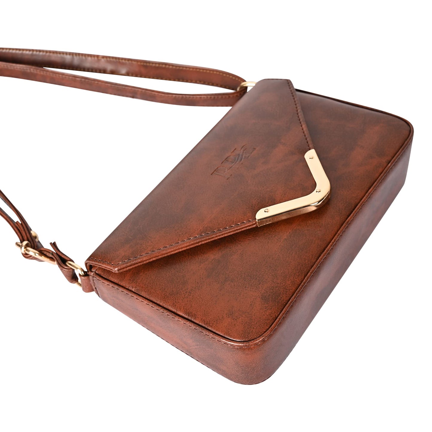 Pramadda Pure Luxury LUXE Collection Soft Touch Leather Sling Bag For Women Stylish | Trendy Side Crossbody Chain Purse For Girls | Mobile Bags For Ladies Travel. (Georgia - Mocha Brown)
