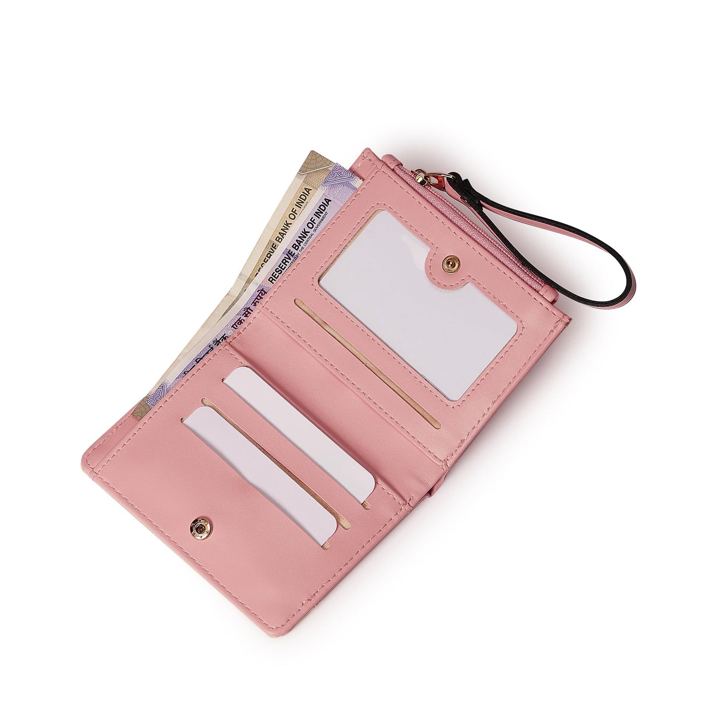 Fastrack Colour Blocked Wallet with Wristlet For Women, Girls and Ladies