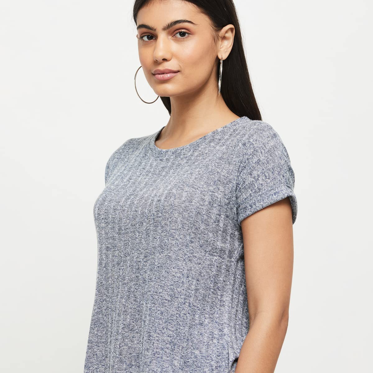 Max Women's Regular T-Shirt (SHAINA2BNAVY_Grey L)