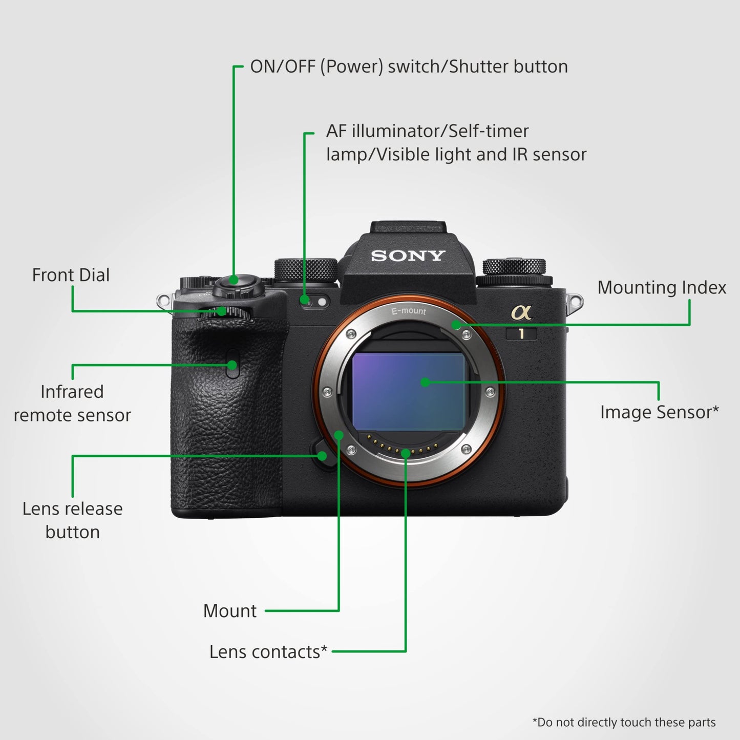 Sony Alpha ILCE-1 Mirrorless Full-Frame Camera | 30 FPS | 50.1 MP | 8K 30P, 4K 120P | Real-time Eye AF, Real time Tracking - Black