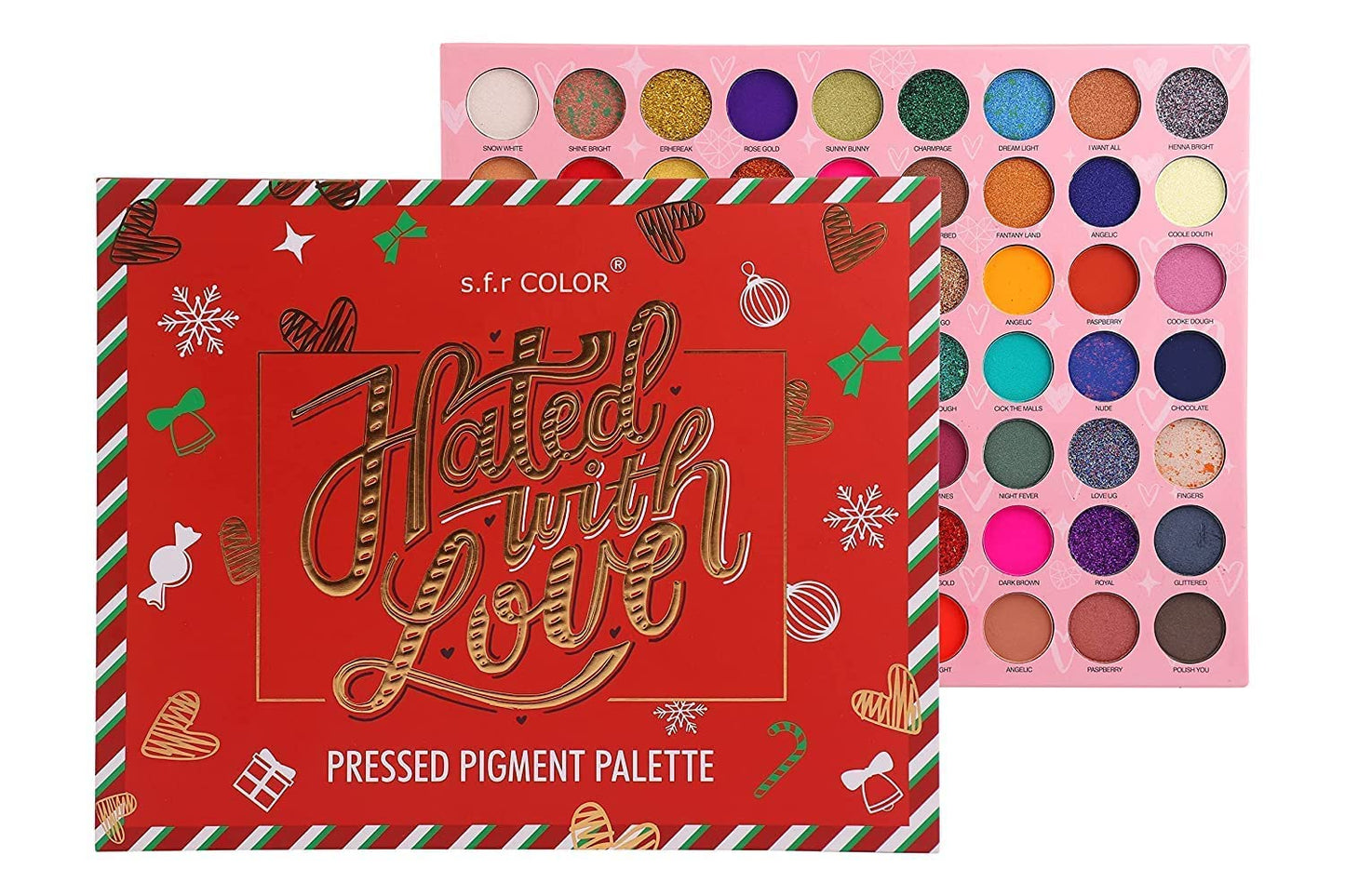 HUDA GIRL BEAUTY 'The Hated With Love' Red Edition Eyeshadow Palette - Unveiling 63 Long Wear Shimmer and Matte Shades