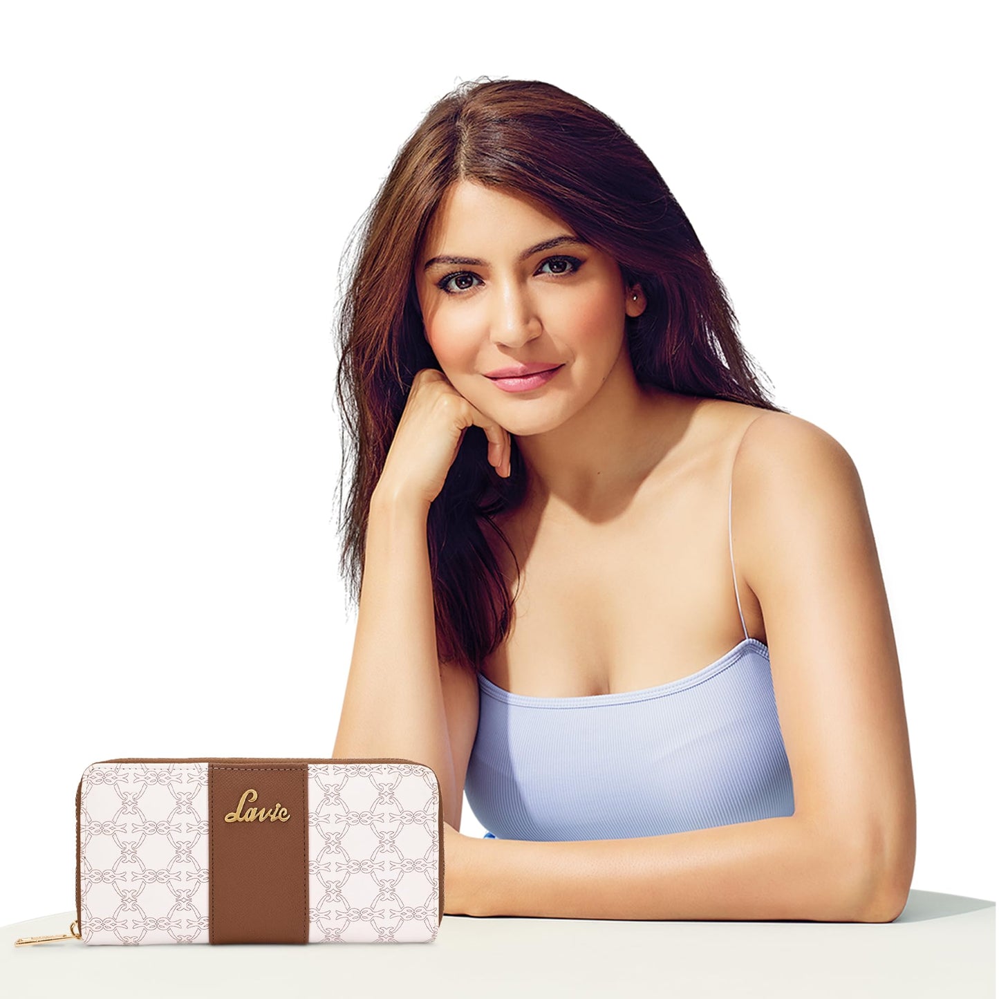 Lavie Women's Mono Wallet | Ladies Stylish Purse Bag | Credit Card, Money Holder | Zip Around Wallet | Gift for Women