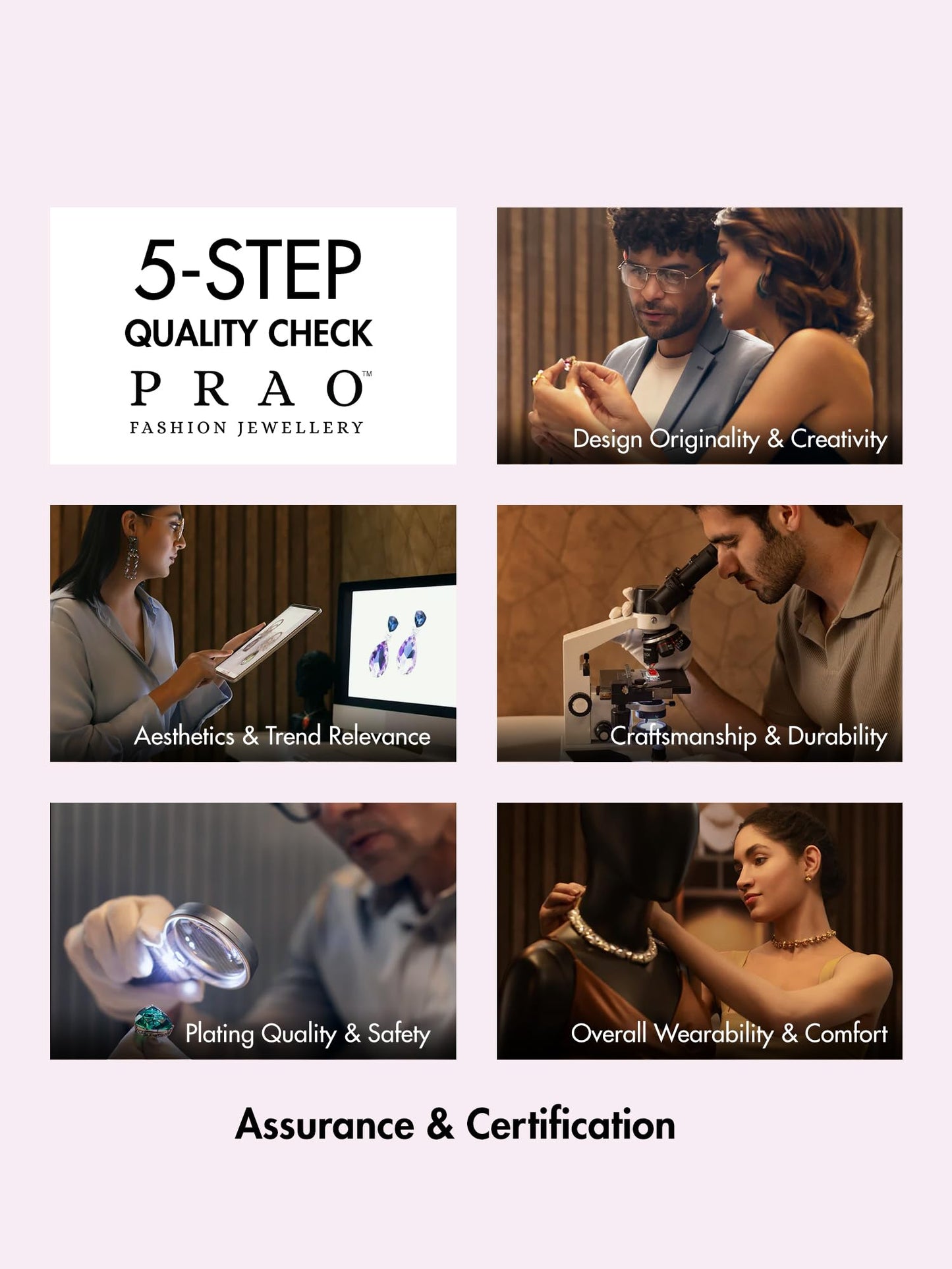 PRAO Multilayer Pearl Necklace Set For Women With Pearl Earrings | Stylish White Pearl Jewellery Set for Women & Girls | For Wedding, Party, Engagement | Latest