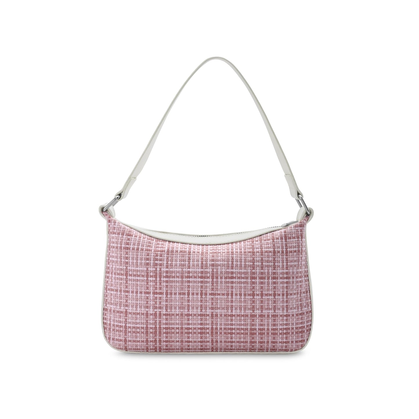 Fastrack Women's Basketweave Shoulder Bag | Top Zip Closure, Comfortable Shoulder Straps, Inner Utility Pockets | Textured Fabric Bag | 6 Months Warranty