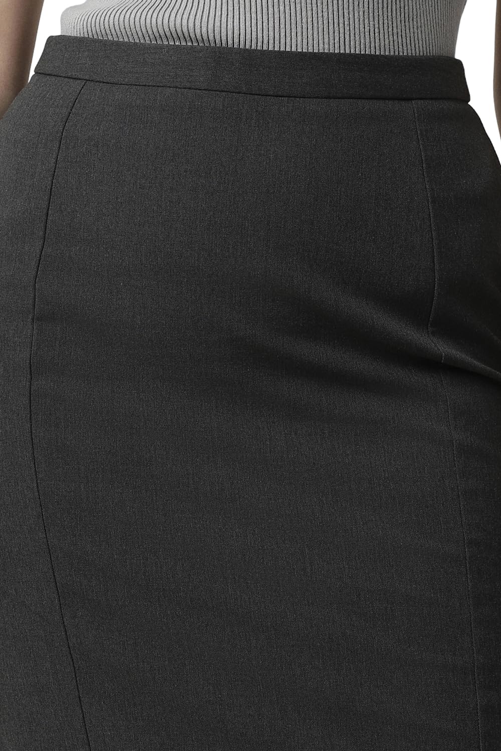 Van Heusen Polyester Blend Western Skirt Grey