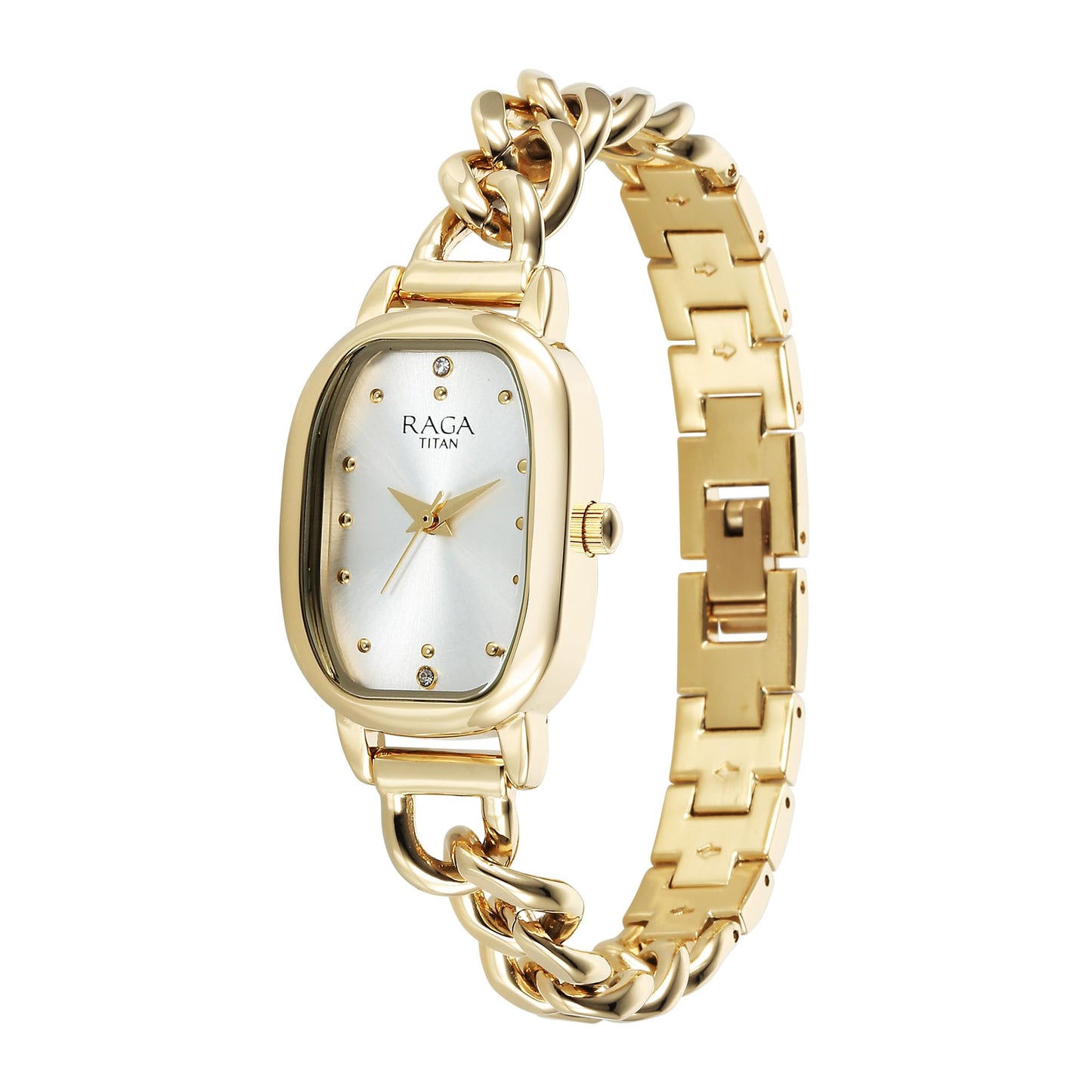 Titan Raga Showstopper 2.0 Quartz Silver Dial Watch for Women-95309YM01