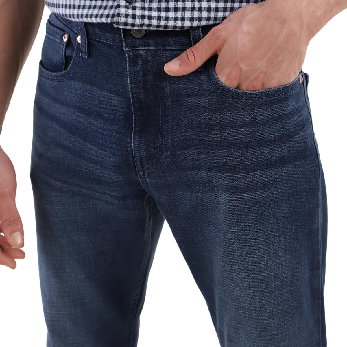 Levi's Men's Mid Rise 512 Slim Tapered Fit Mid-Rise Jeans, Blue, 34