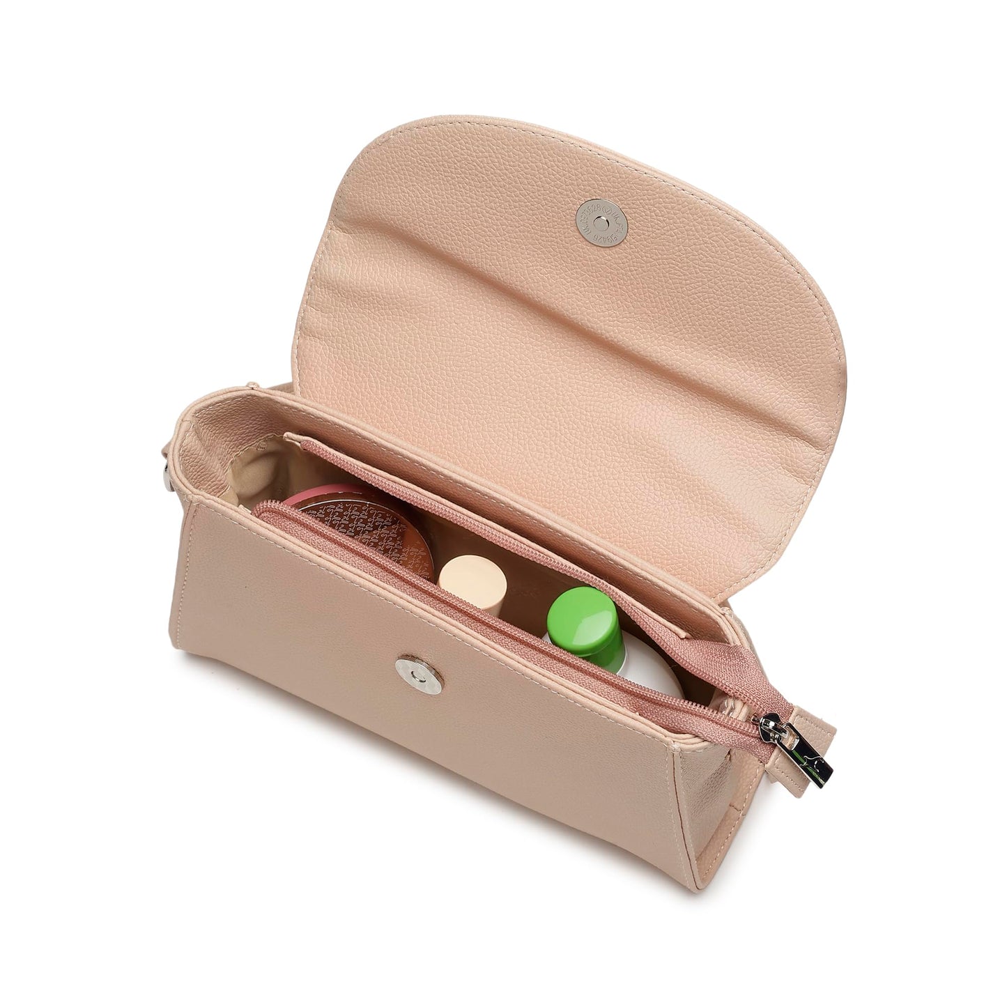 Fastrack Textured Sling Bag for Women | Chic Crossbody Bag for Girls, Ladies, Women | Spacious Bag with Slip Pocket Made of Faux Leather