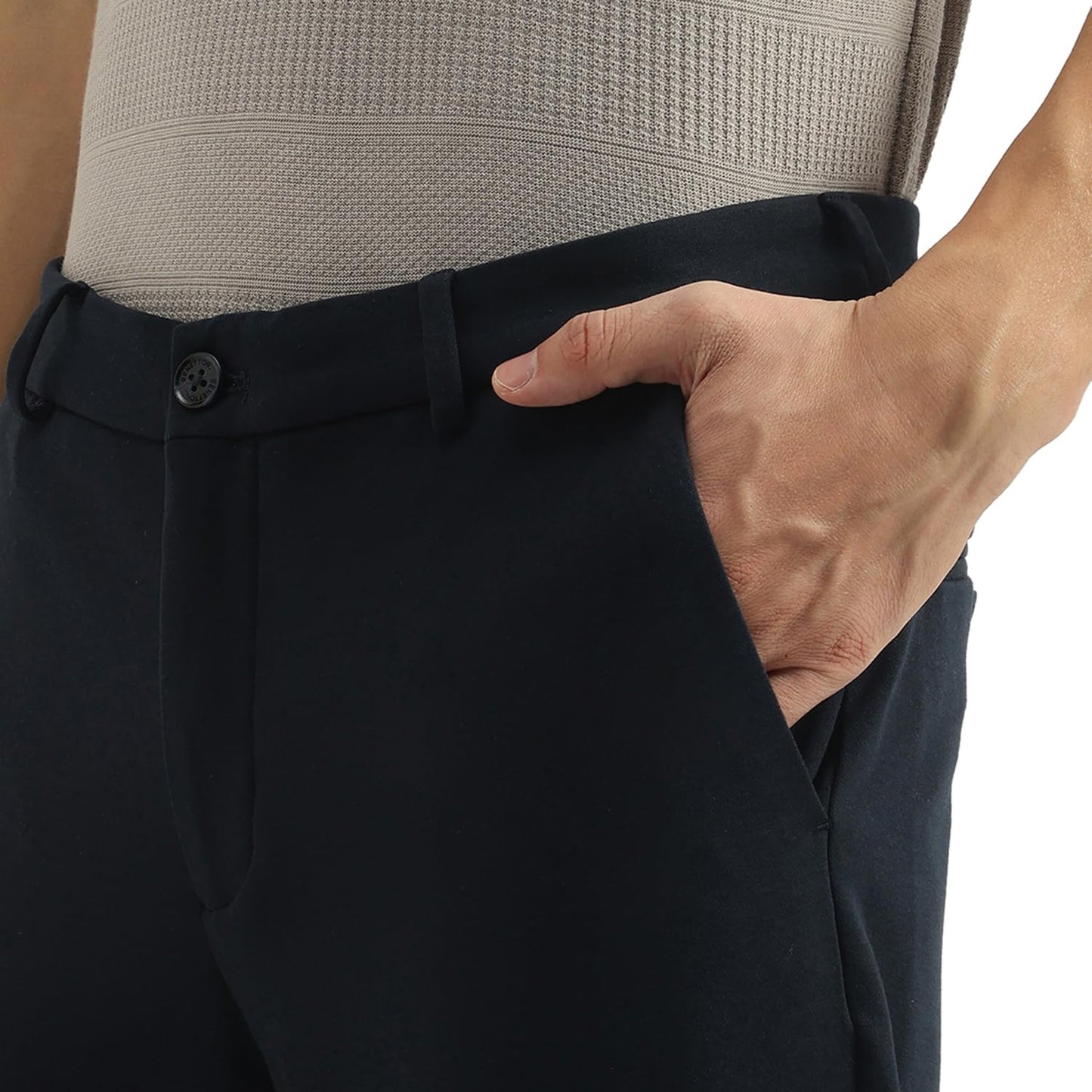 UNITED COLORS OF BENETTON Men's Slim Trouser (24A4KTWS1055I906_906