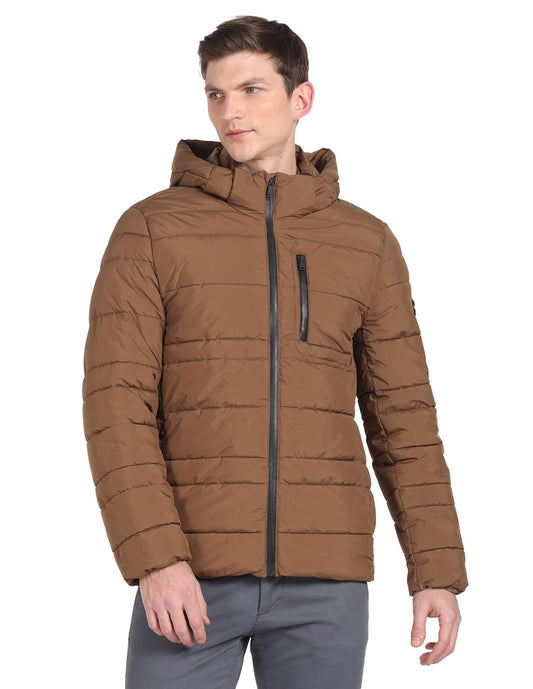 Arrow Men's A-Line Coat (ASAGJK4728_Khaki