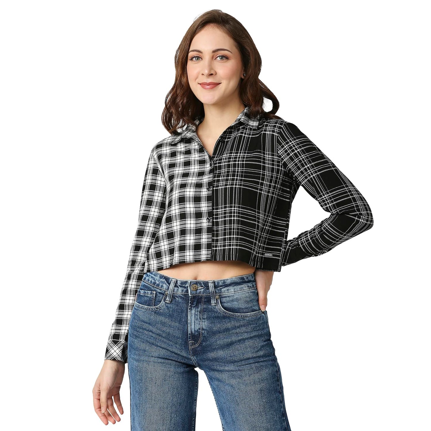 Pepe Jeans Women's Regular Fit Checked Shirts