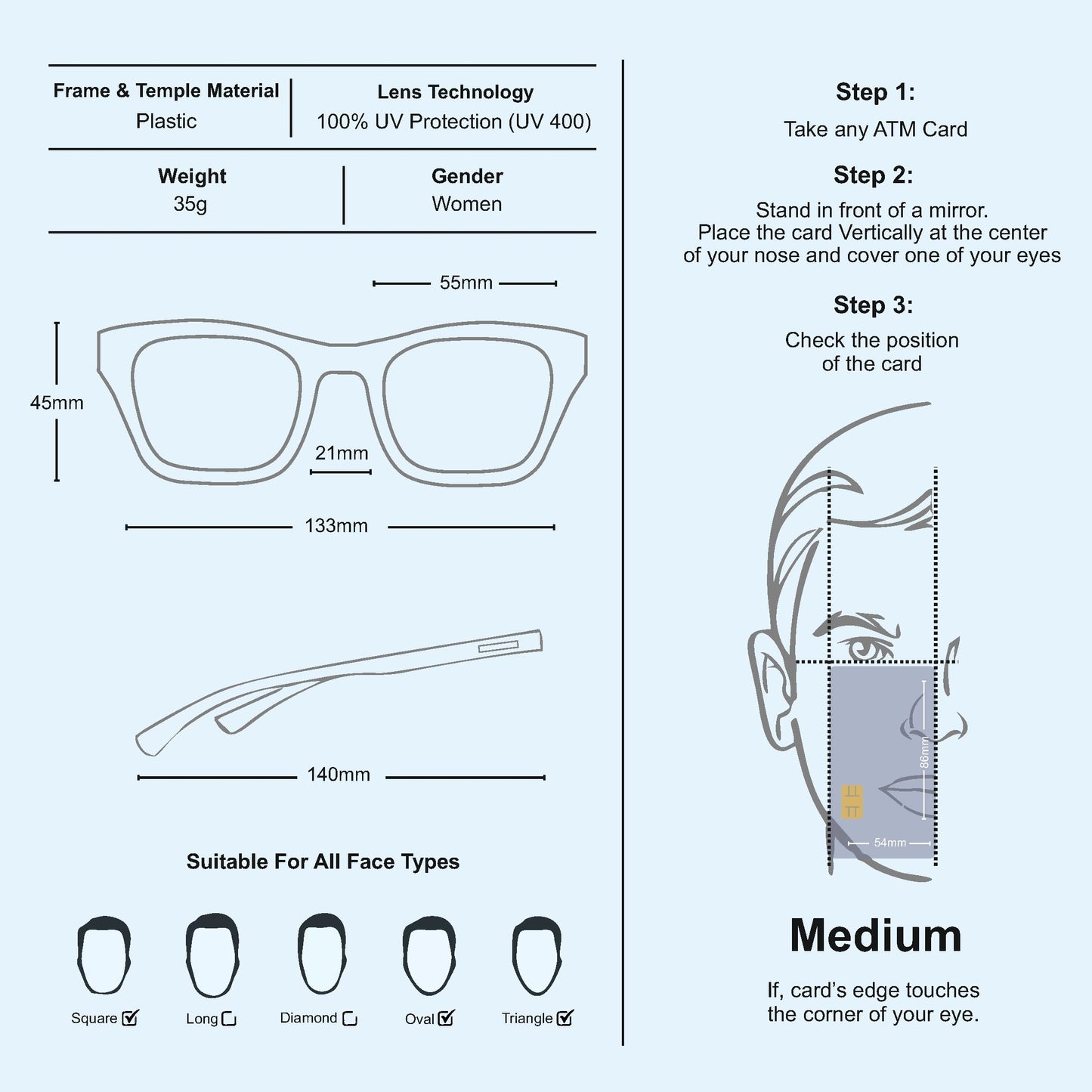 Guess Solid Oval Women Sunglasses - (GU7576 21S 55 S |55| Pink Color Lens)