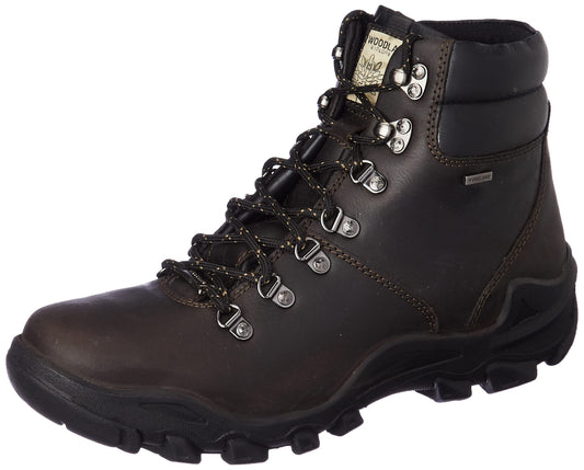 Woodland Men's Dbrown Leather Boots-9 UK (43 EU) (OGB 2975118NW)