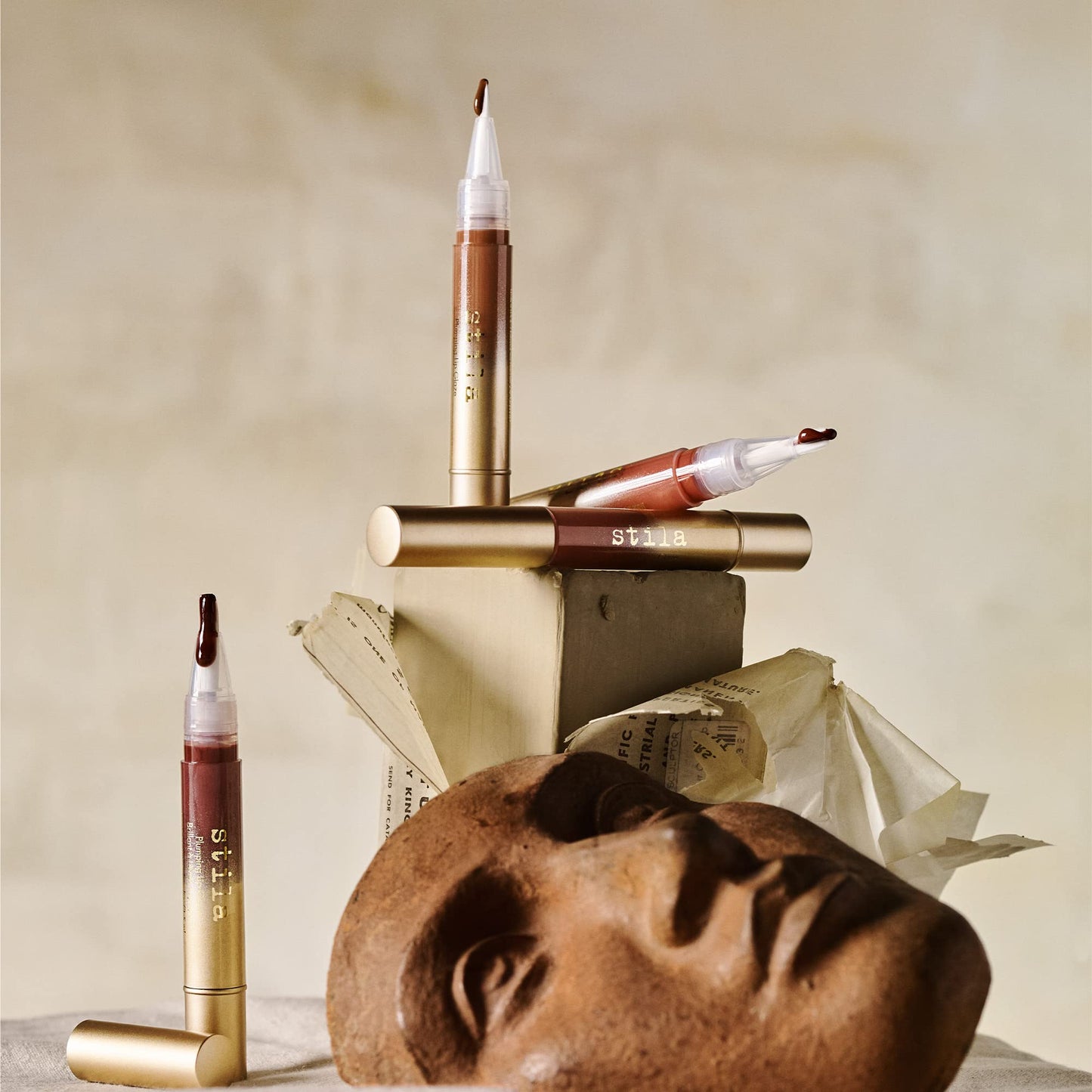 Stila Cosmetics Plumping Lip Glaze-Cinnamon (High-Glossy)