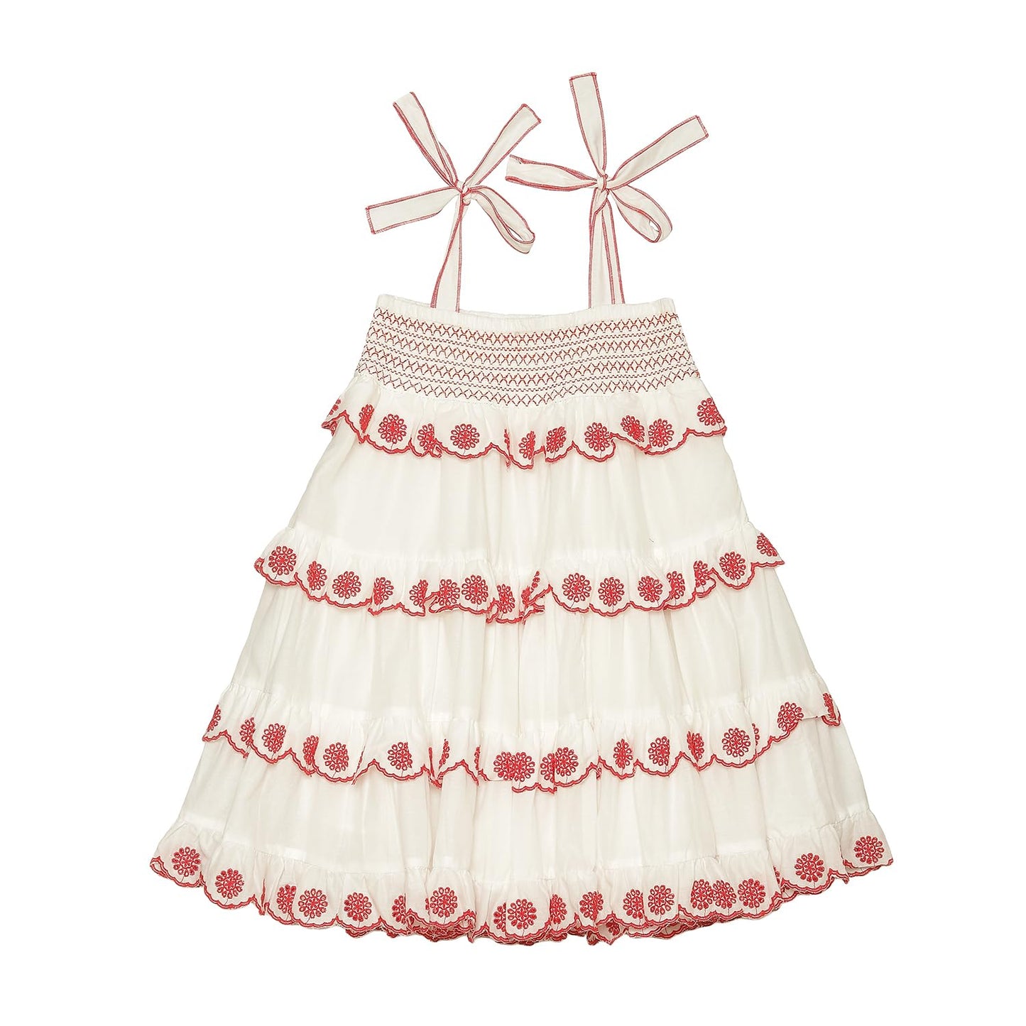 BIBA Girl Solid Tiered Kid(KW5129_White_5)