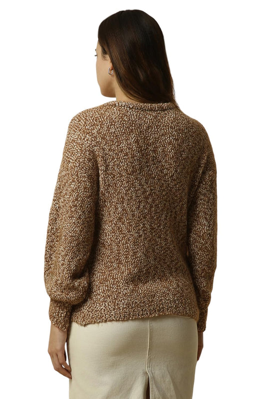 Allen Solly Women's Polyester Blend Casual Sweater